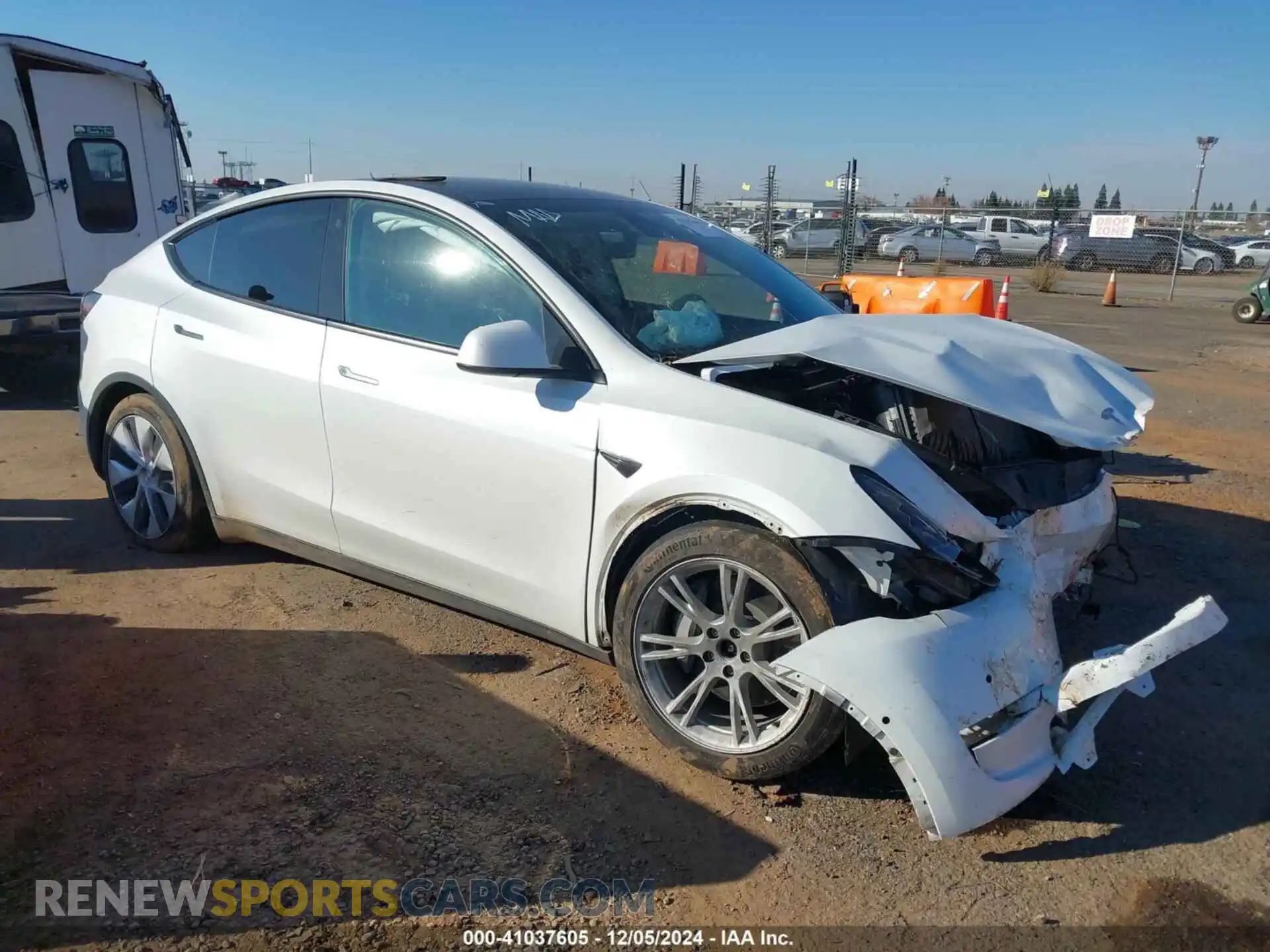 1 Photograph of a damaged car 7SAYGAEE0NF523510 TESLA MODEL Y 2022