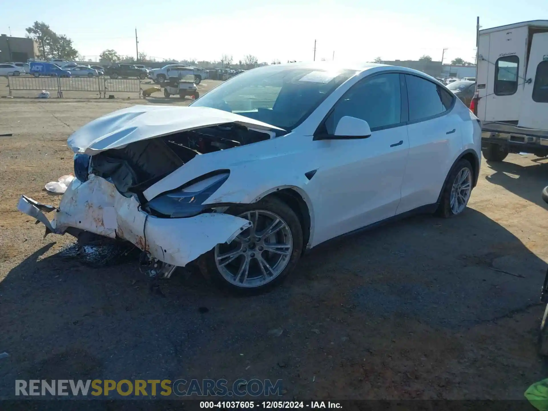 2 Photograph of a damaged car 7SAYGAEE0NF523510 TESLA MODEL Y 2022