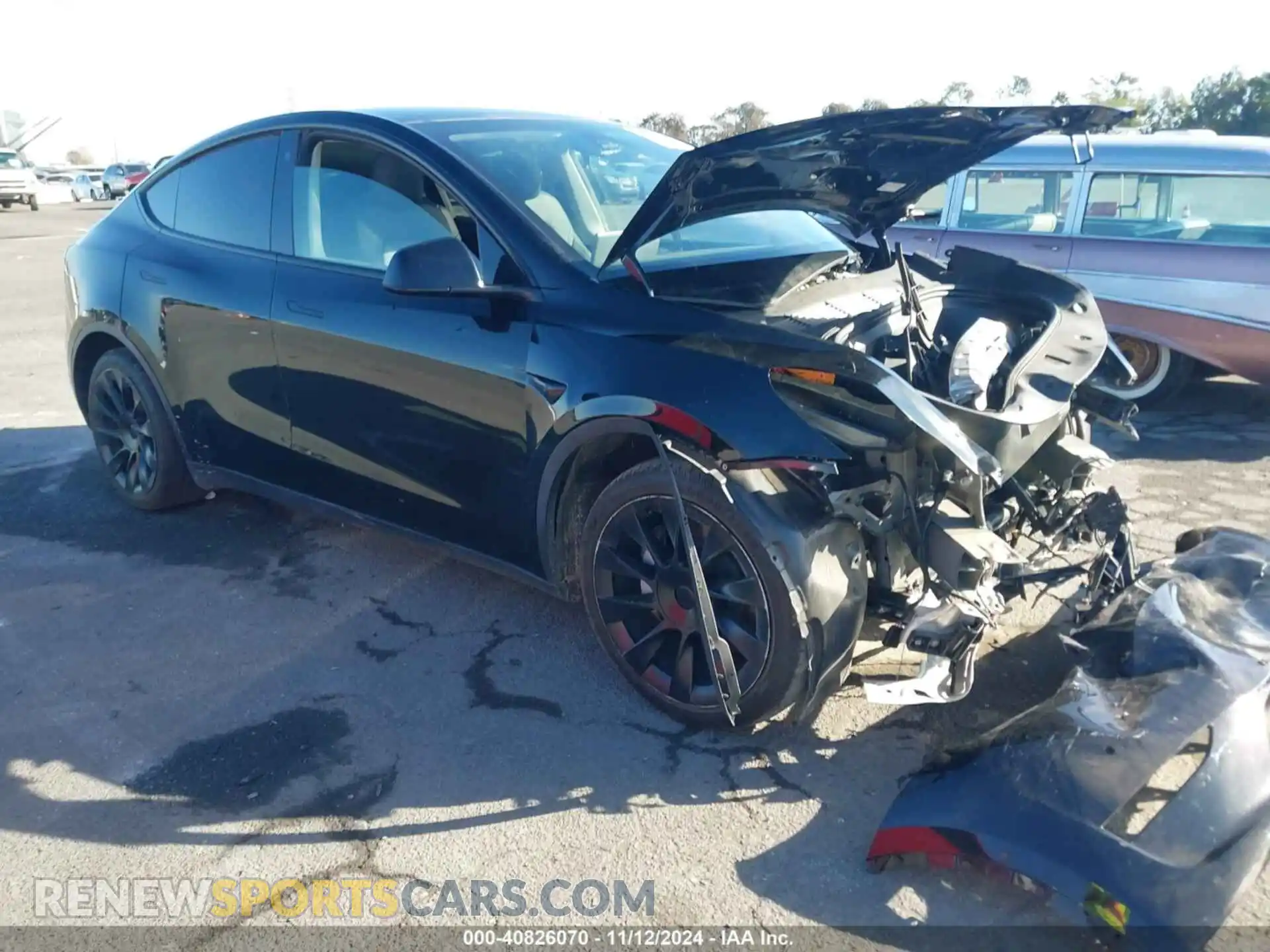 1 Photograph of a damaged car 7SAYGAEE0NF538282 TESLA MODEL Y 2022