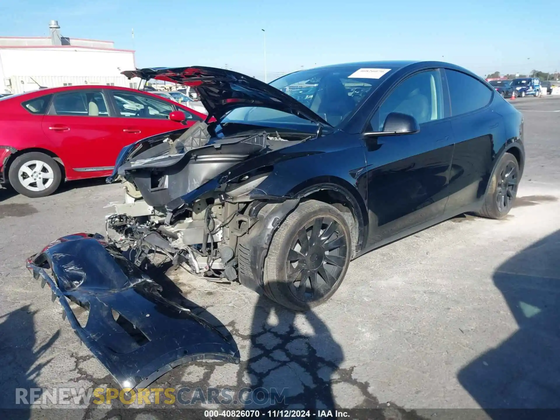 2 Photograph of a damaged car 7SAYGAEE0NF538282 TESLA MODEL Y 2022
