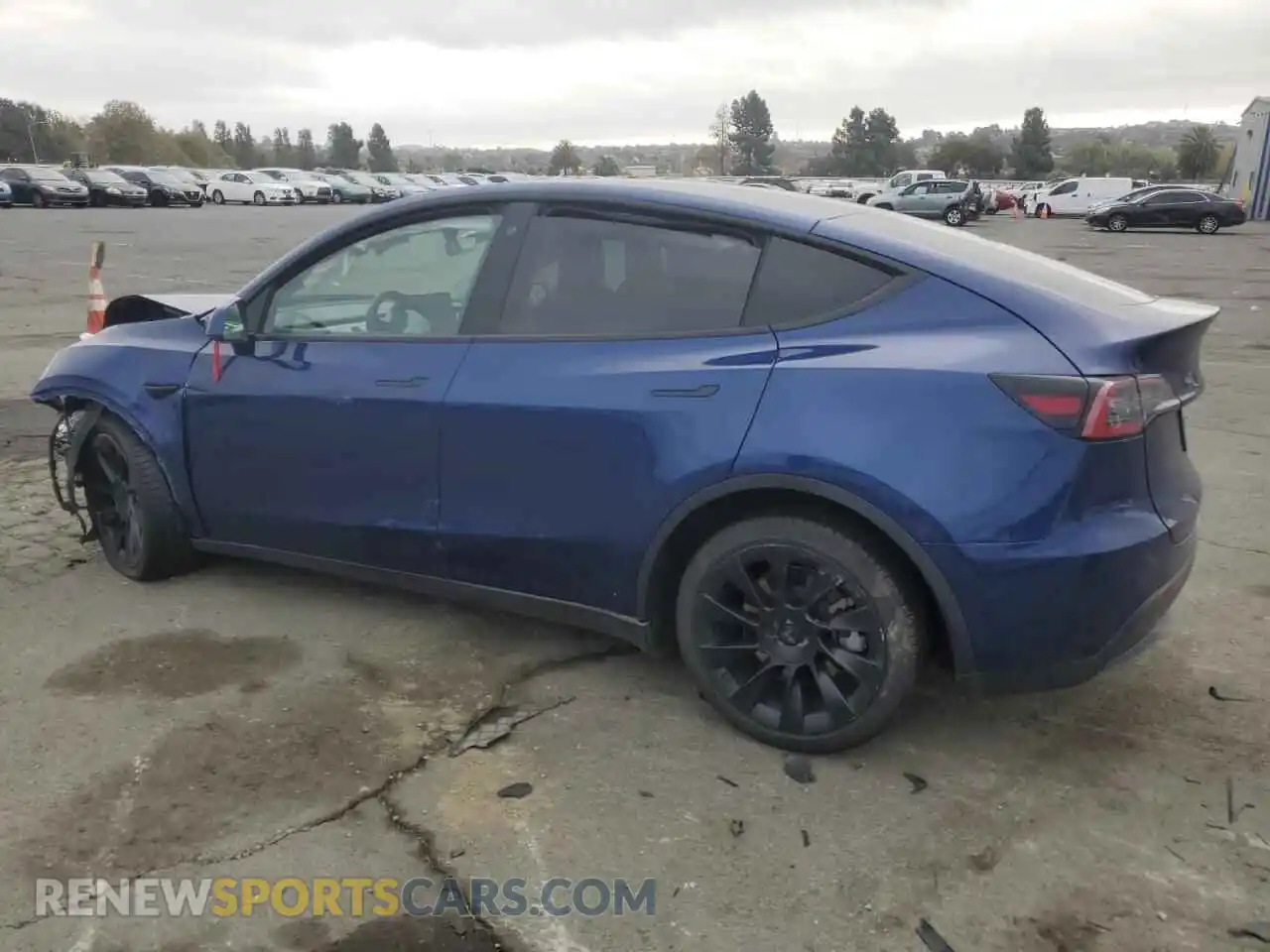 2 Photograph of a damaged car 7SAYGAEE0NF547354 TESLA MODEL Y 2022