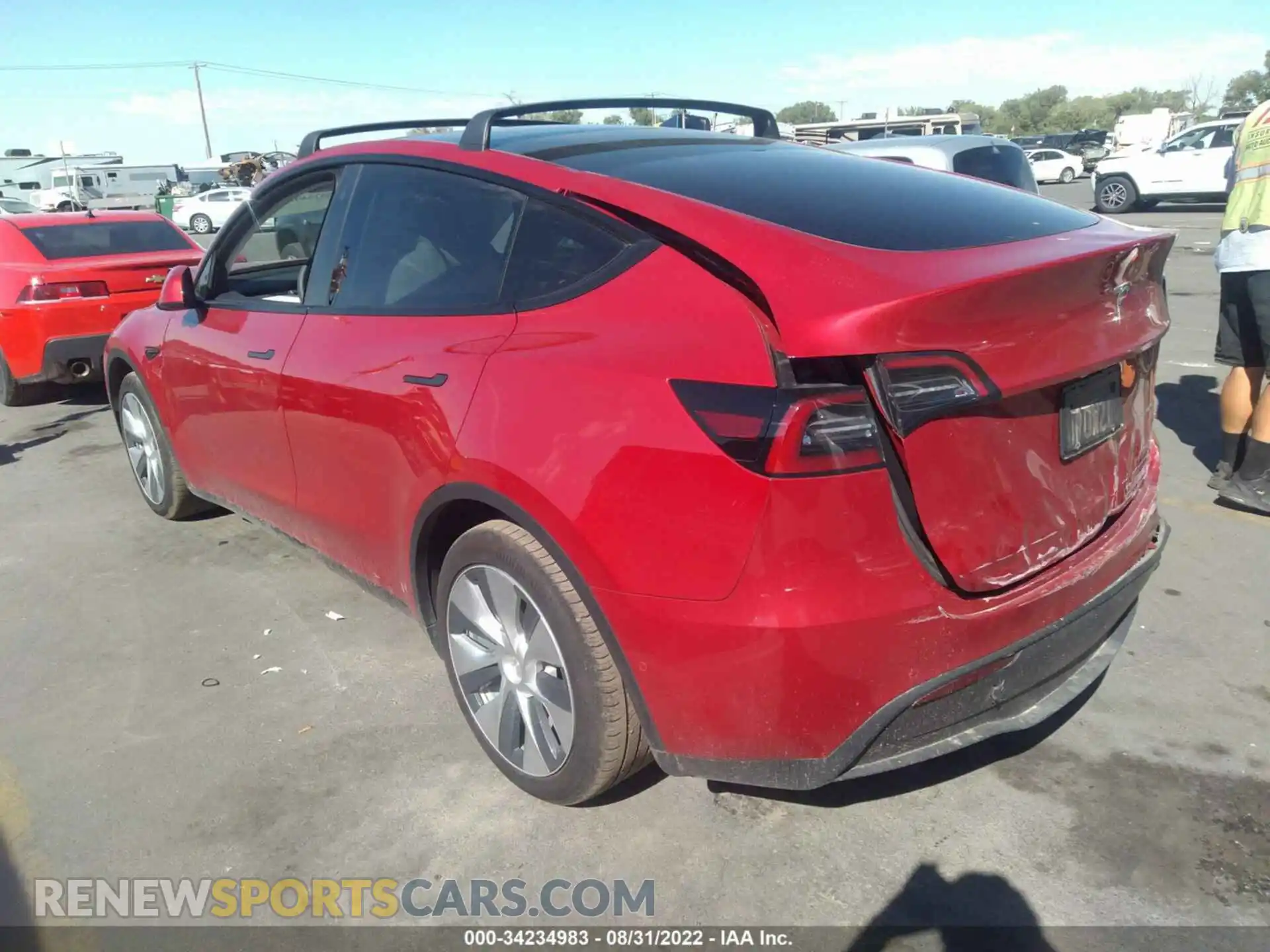 3 Photograph of a damaged car 7SAYGAEE1NF340004 TESLA MODEL Y 2022