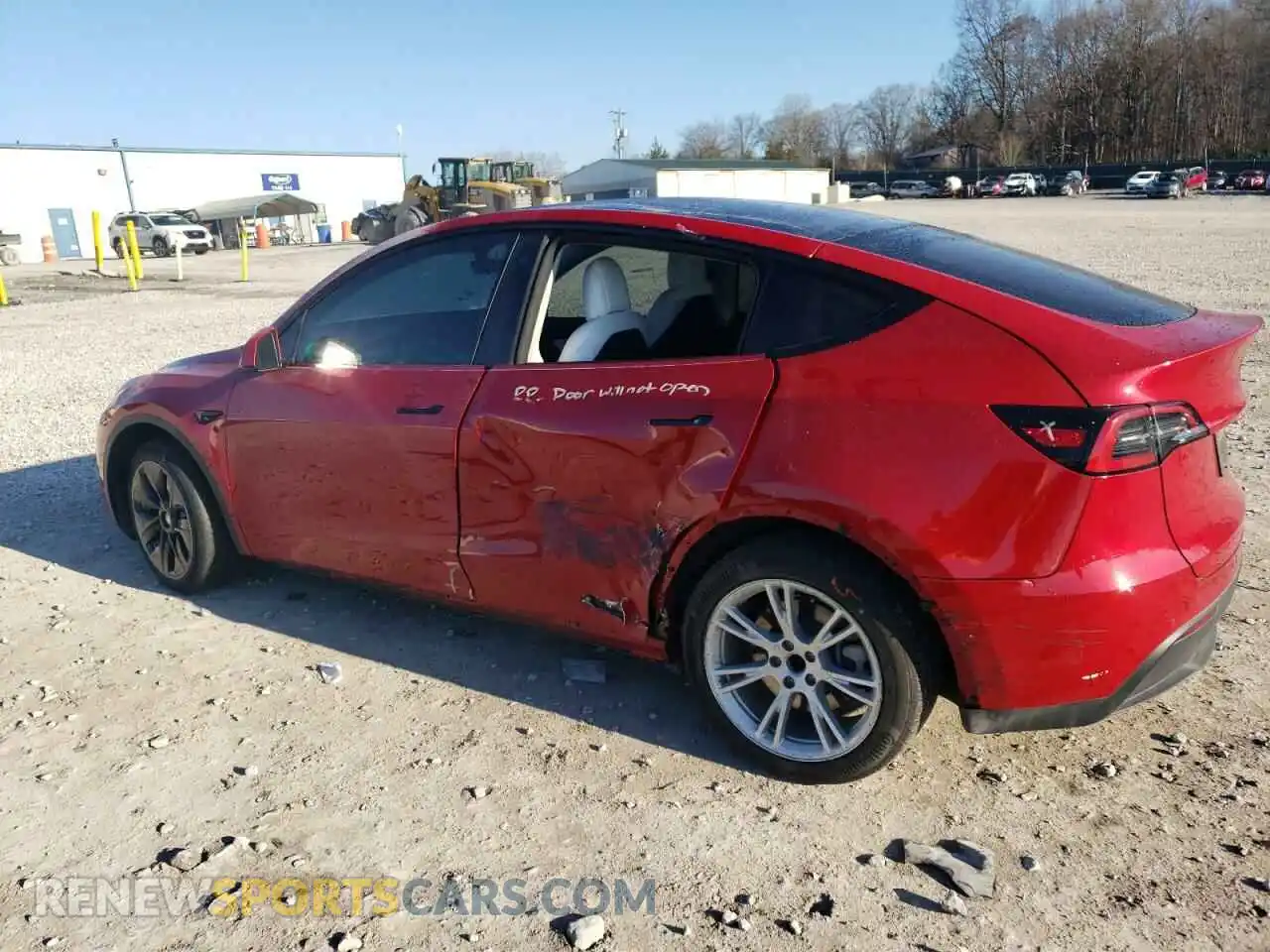2 Photograph of a damaged car 7SAYGAEE1NF402842 TESLA MODEL Y 2022
