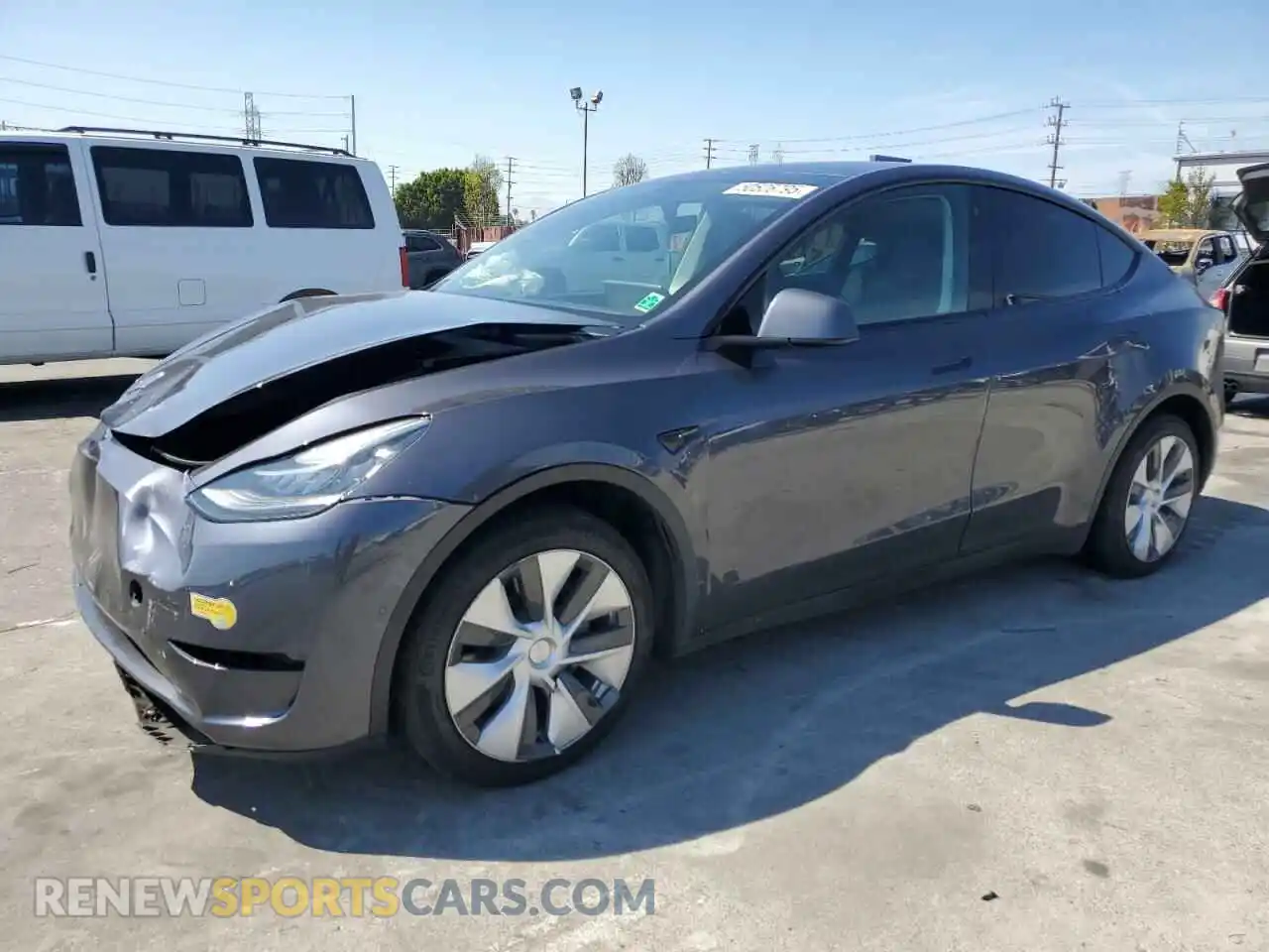 1 Photograph of a damaged car 7SAYGAEE1NF486077 TESLA MODEL Y 2022