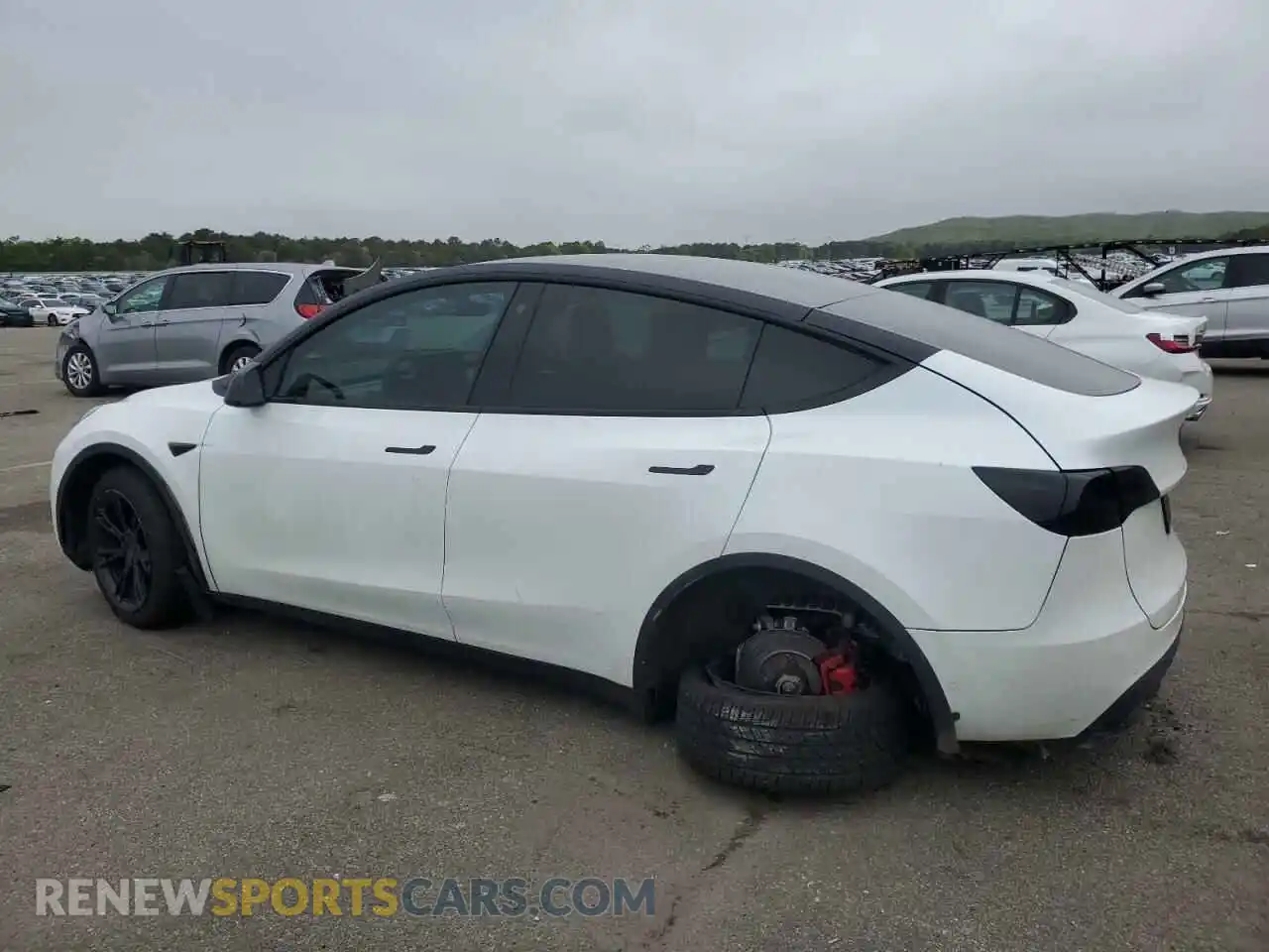 2 Photograph of a damaged car 7SAYGAEE1NF518364 TESLA MODEL Y 2022