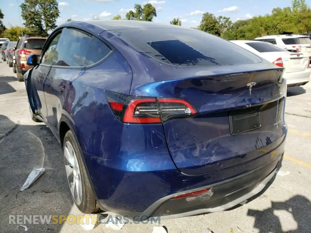 3 Photograph of a damaged car 7SAYGAEE1NF533219 TESLA MODEL Y 2022