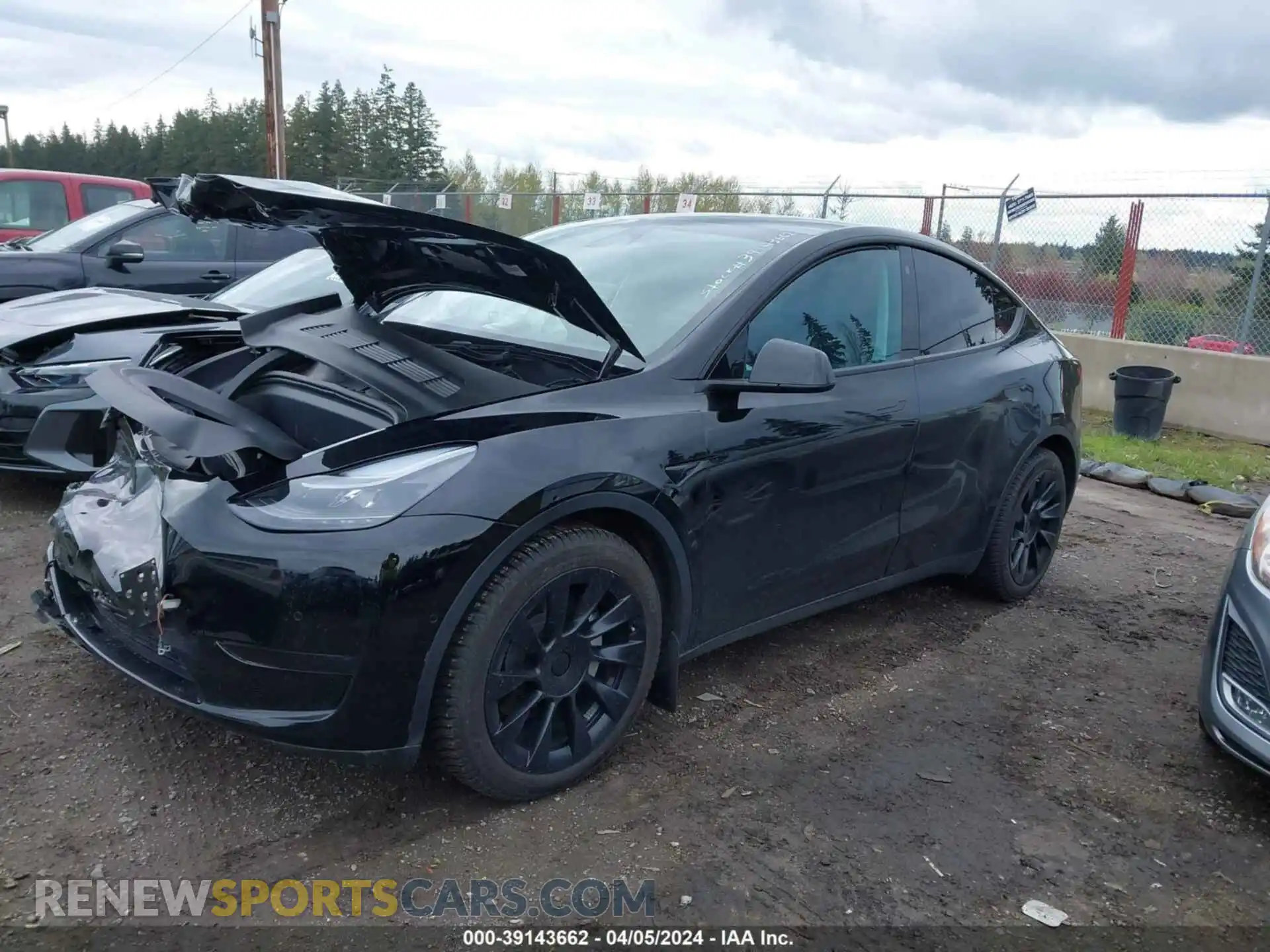 2 Photograph of a damaged car 7SAYGAEE1NF533849 TESLA MODEL Y 2022