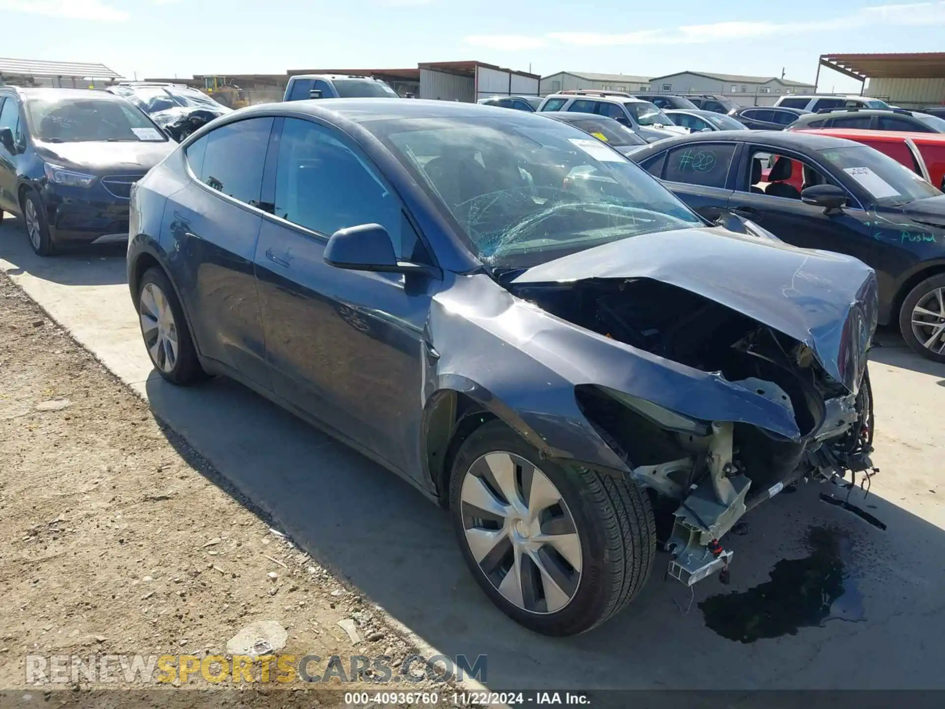 1 fotografías del automóvil dañado 7SAYGAEE1NF534290 TESLA MODEL Y 2022