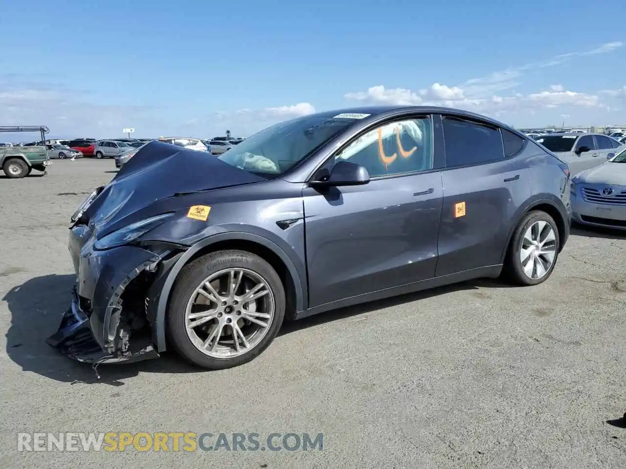1 Photograph of a damaged car 7SAYGAEE2NF345566 TESLA MODEL Y 2022