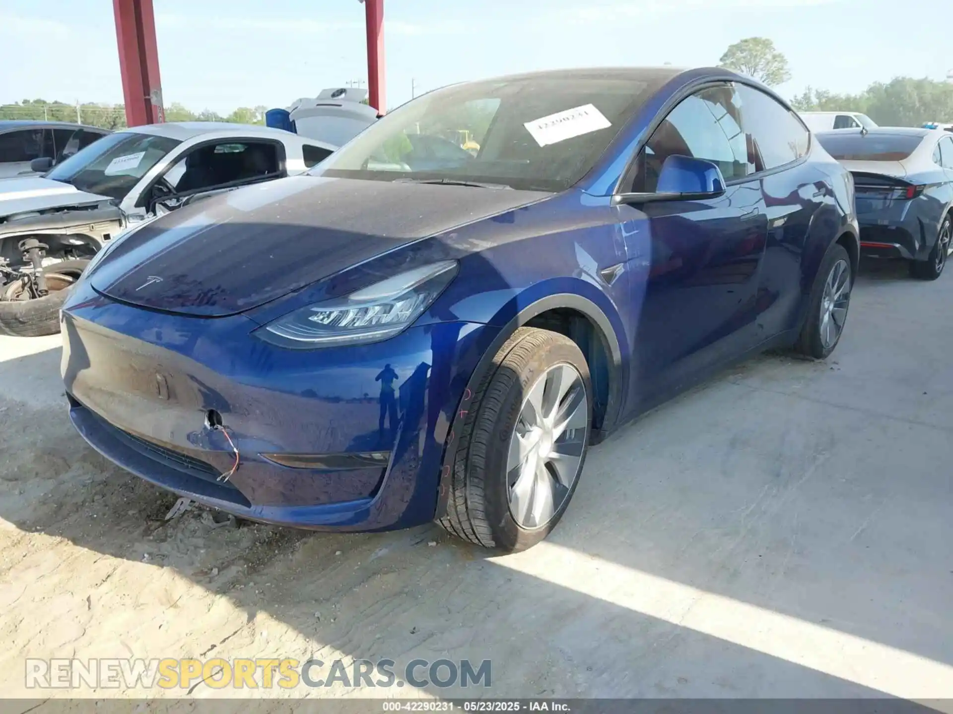 2 Photograph of a damaged car 7SAYGAEE2NF364733 TESLA MODEL Y 2022