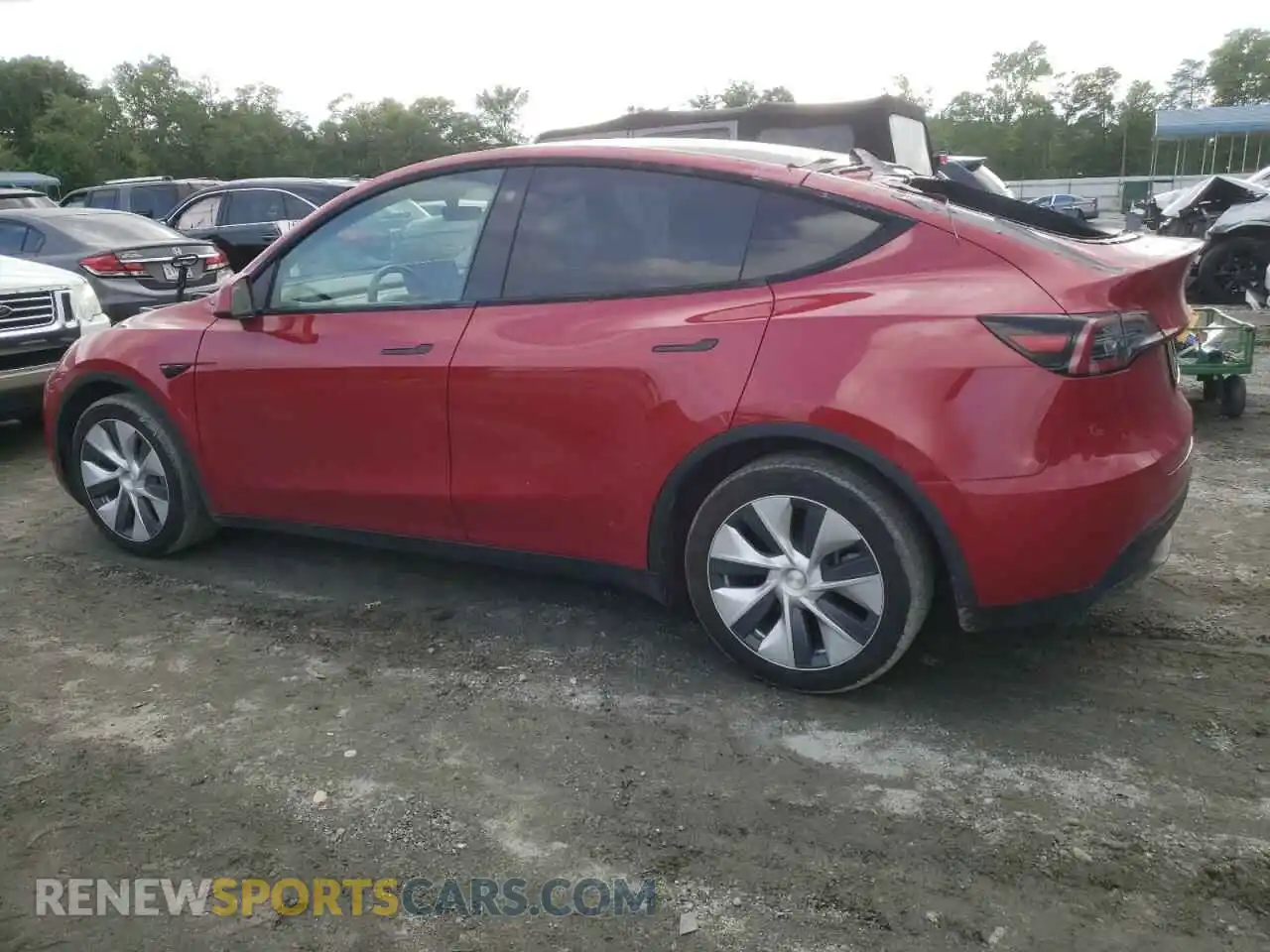 2 fotografías del automóvil dañado 7SAYGAEE2NF383377 TESLA MODEL Y 2022