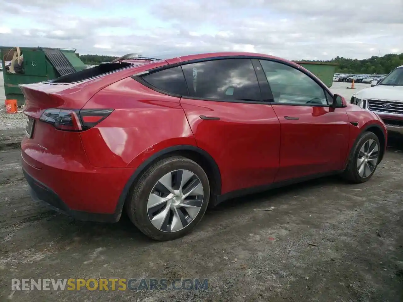 3 fotografías del automóvil dañado 7SAYGAEE2NF383377 TESLA MODEL Y 2022