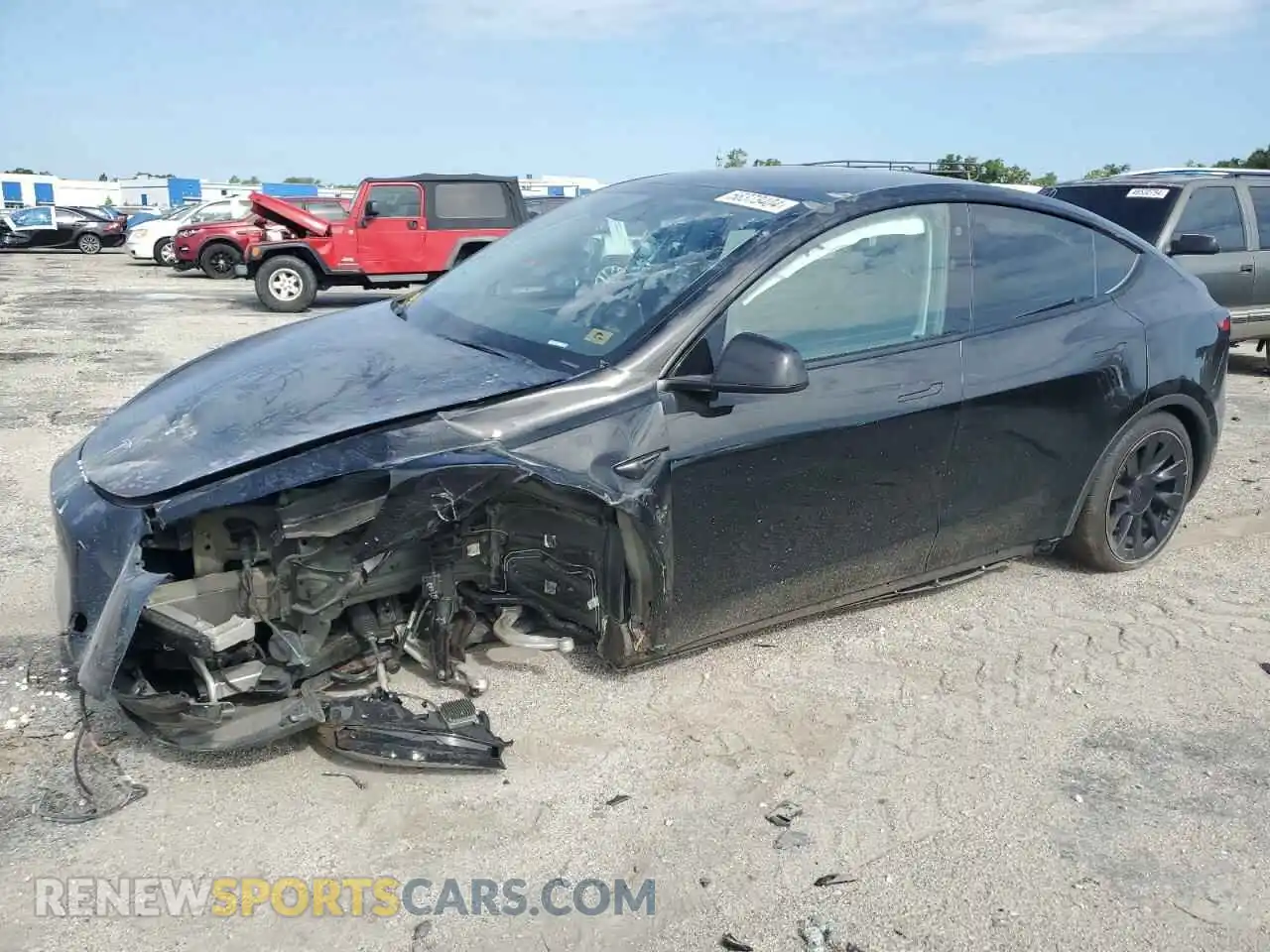 1 Photograph of a damaged car 7SAYGAEE2NF524271 TESLA MODEL Y 2022