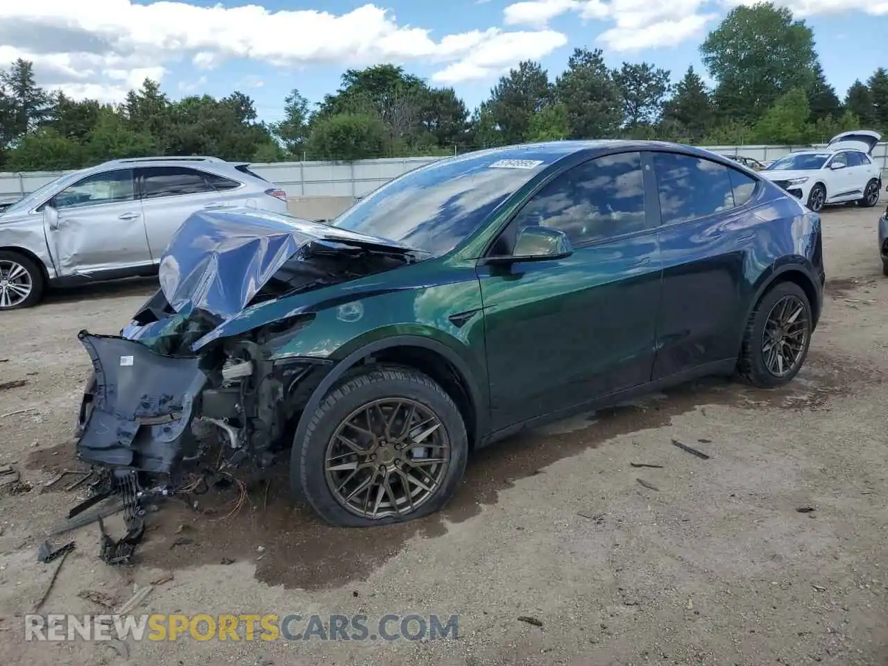 1 Photograph of a damaged car 7SAYGAEE2NF535450 TESLA MODEL Y 2022