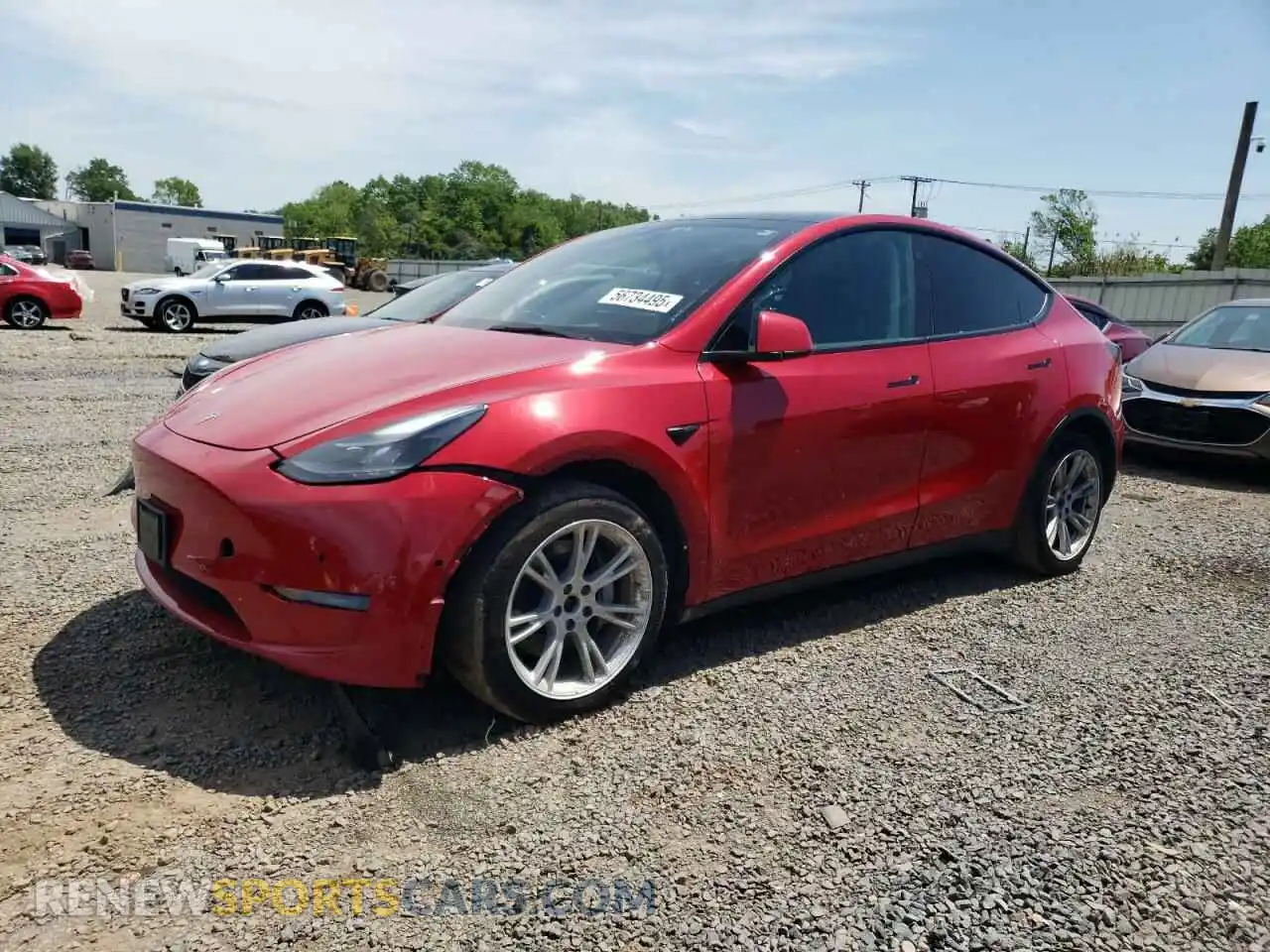 1 Photograph of a damaged car 7SAYGAEE2NF546321 TESLA MODEL Y 2022