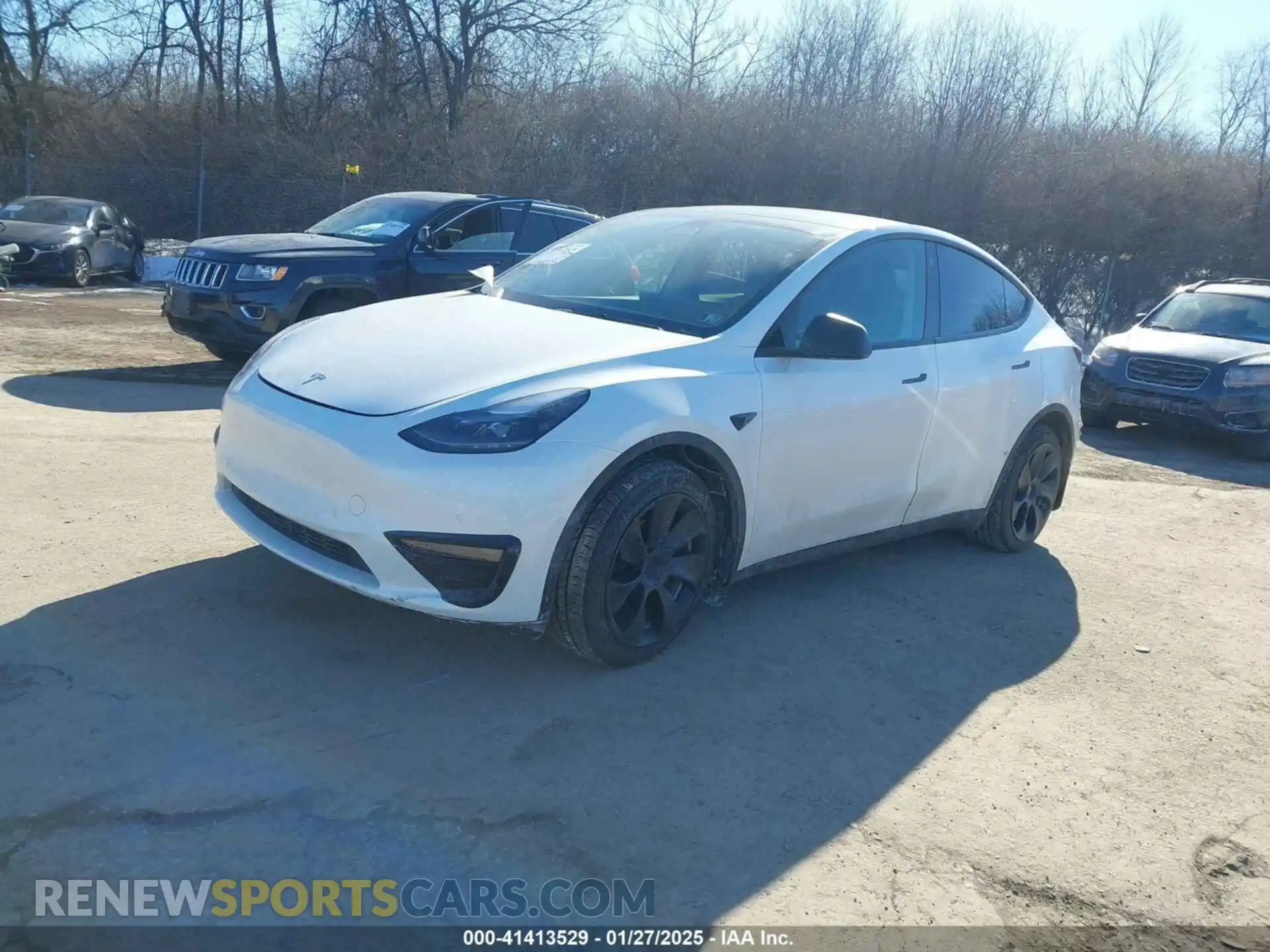 2 fotografías del automóvil dañado 7SAYGAEE2NF550692 TESLA MODEL Y 2022