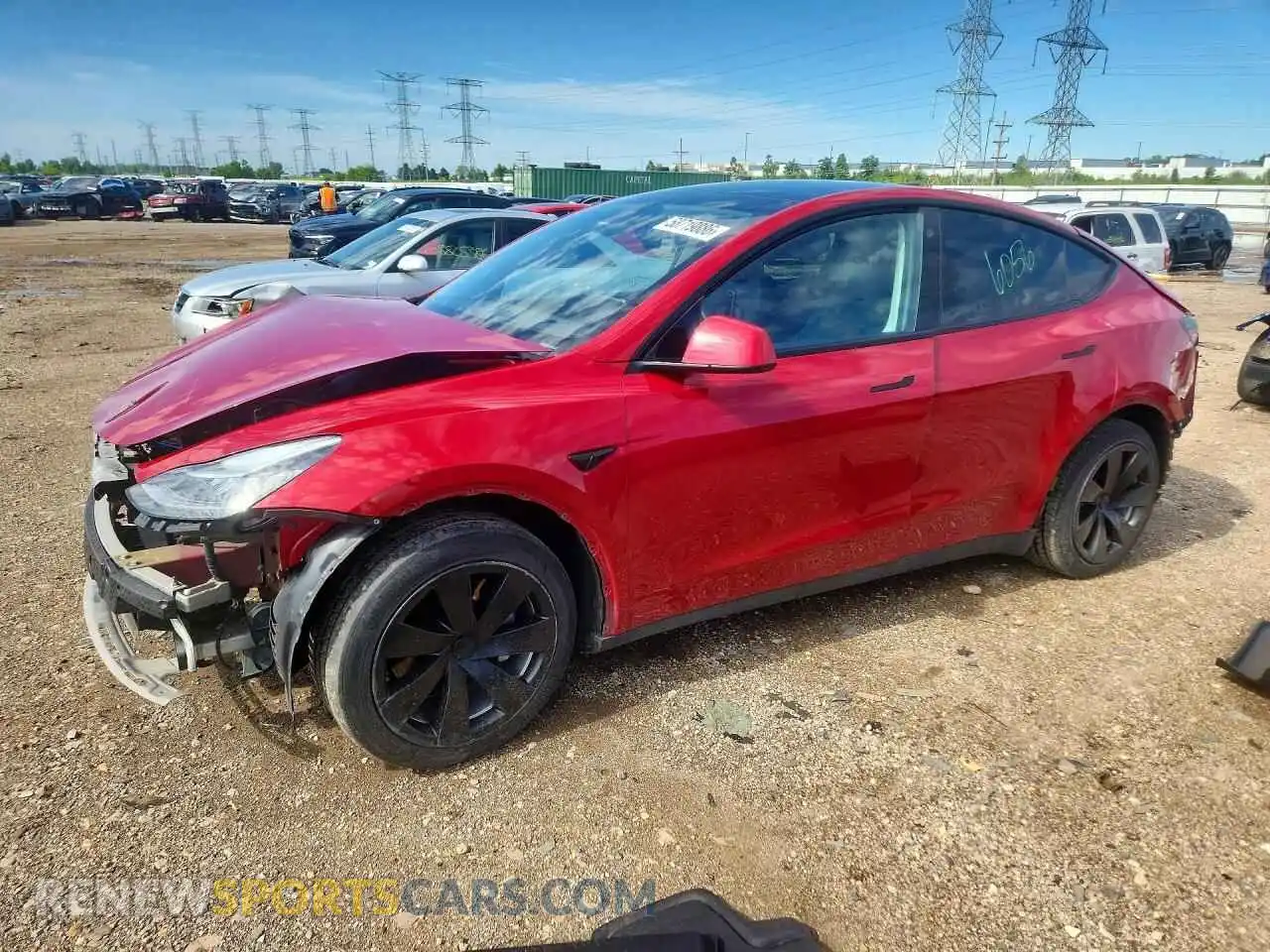1 Photograph of a damaged car 7SAYGAEE3NF364823 TESLA MODEL Y 2022