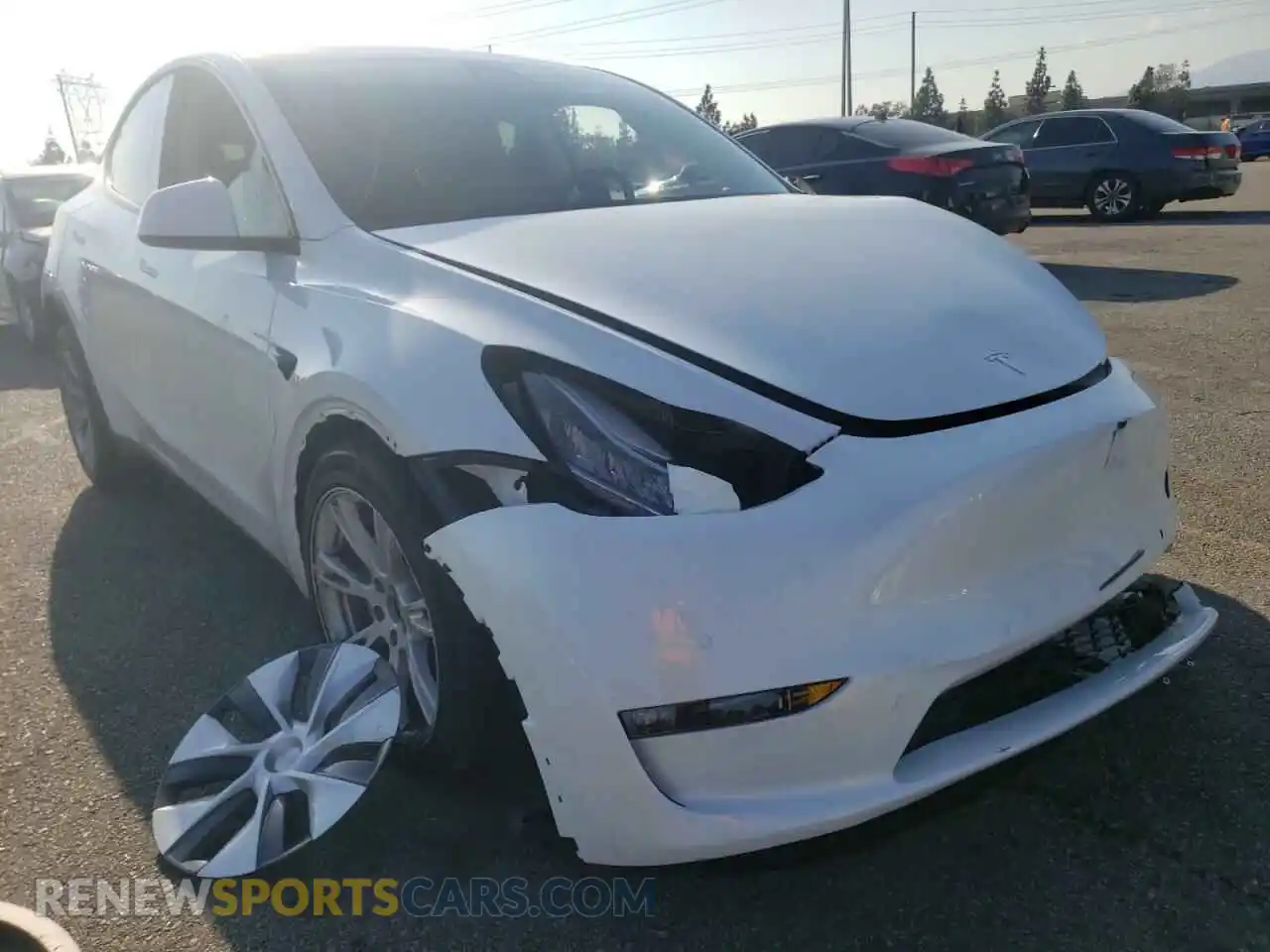 1 fotografías del automóvil dañado 7SAYGAEE3NF378897 TESLA MODEL Y 2022
