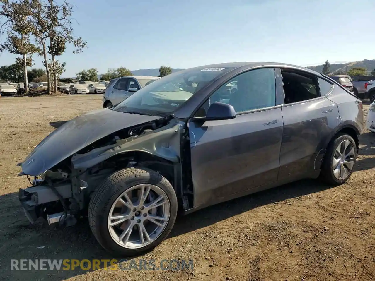 1 Photograph of a damaged car 7SAYGAEE3NF393657 TESLA MODEL Y 2022