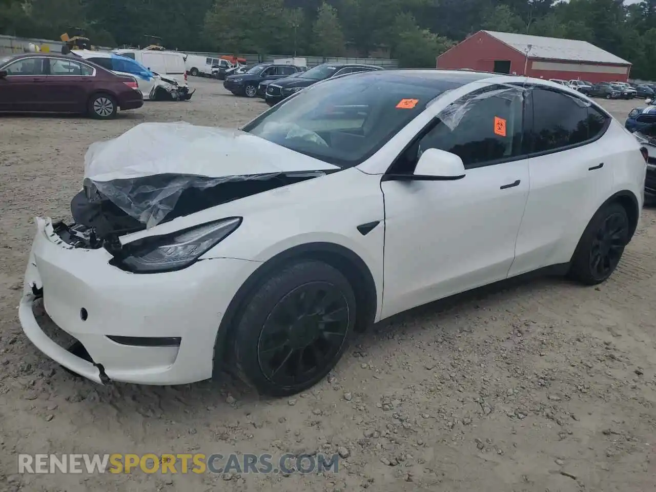 1 Photograph of a damaged car 7SAYGAEE3NF412496 TESLA MODEL Y 2022
