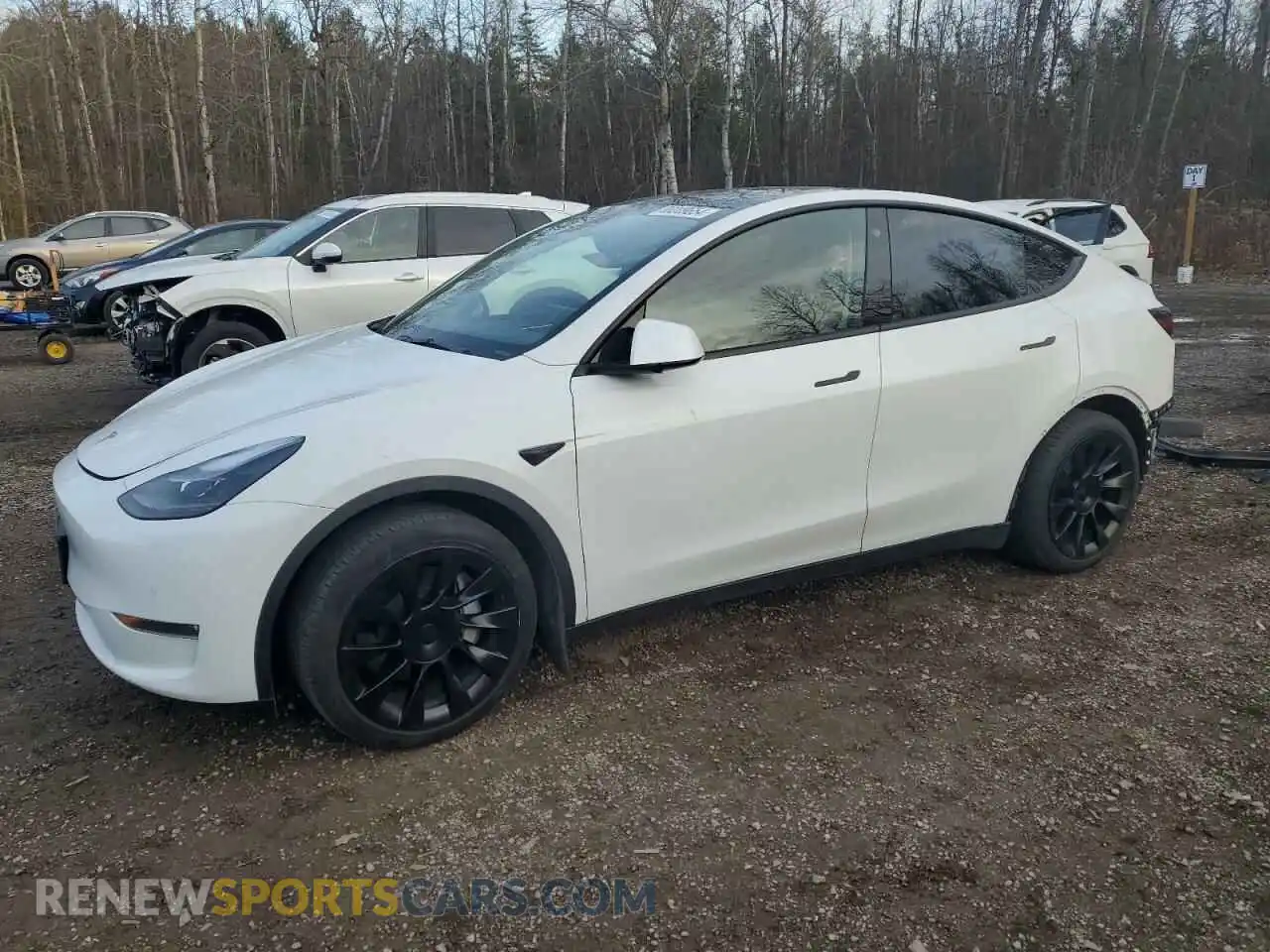 1 Photograph of a damaged car 7SAYGAEE3NF514817 TESLA MODEL Y 2022
