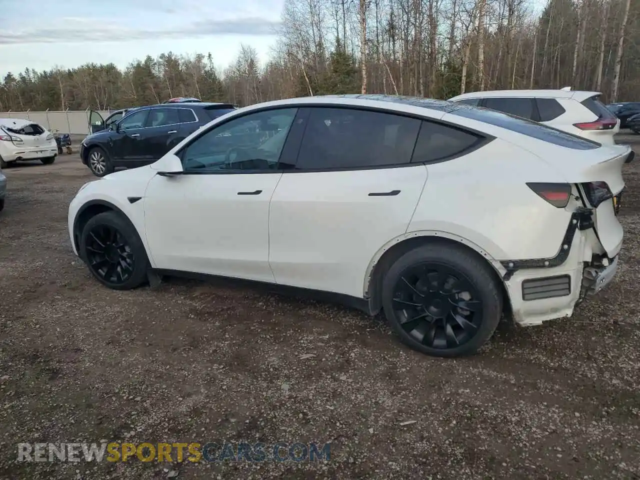 2 Photograph of a damaged car 7SAYGAEE3NF514817 TESLA MODEL Y 2022
