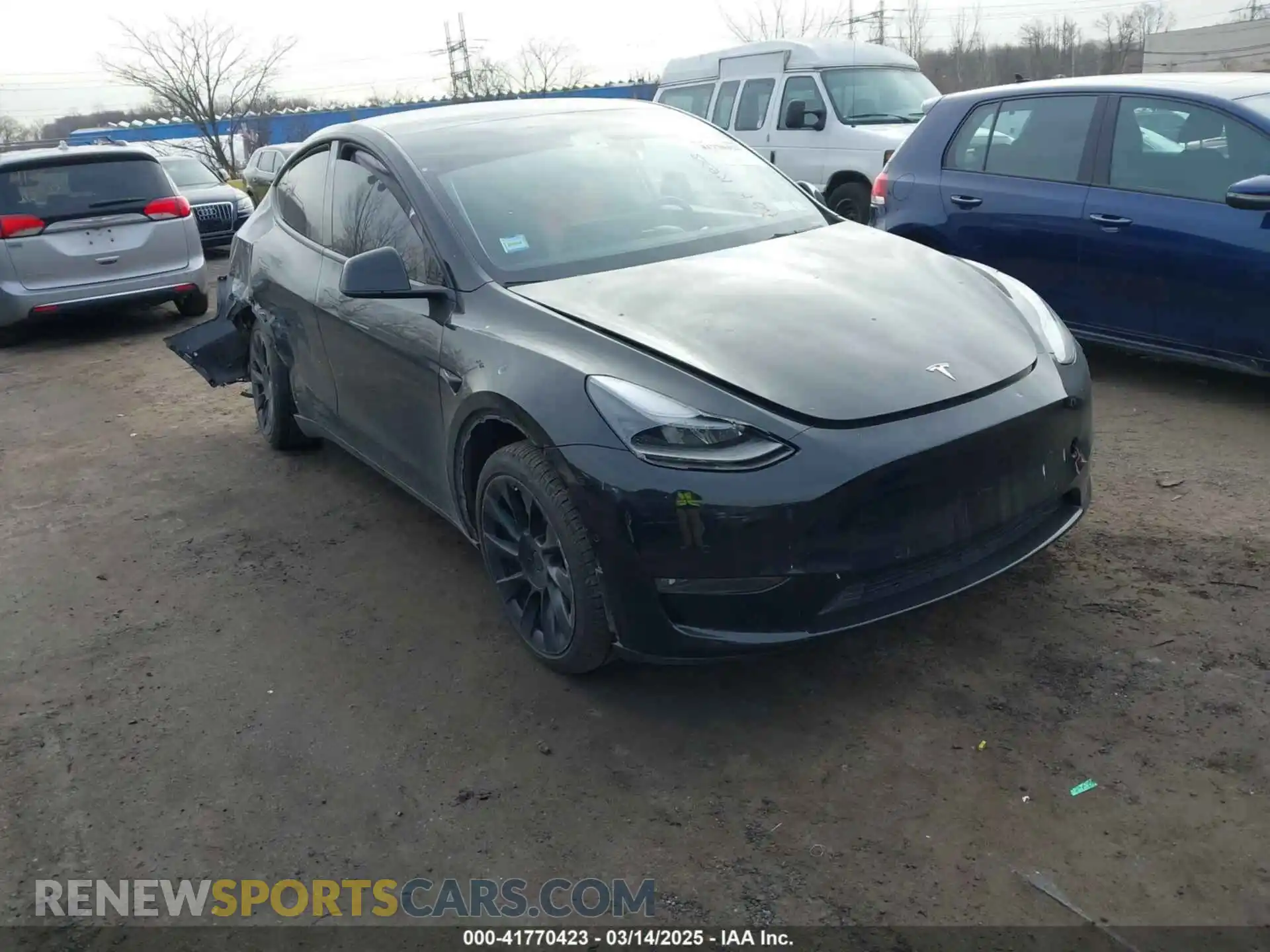 1 Фотография поврежденного автомобиля 7SAYGAEE3NF537420 TESLA MODEL Y 2022