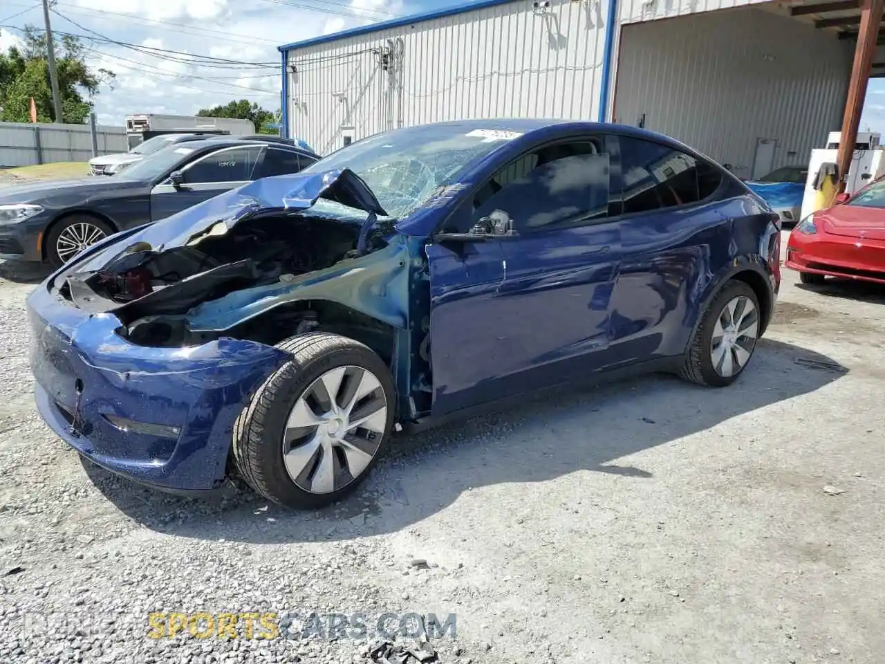 1 Photograph of a damaged car 7SAYGAEE3NF576220 TESLA MODEL Y 2022