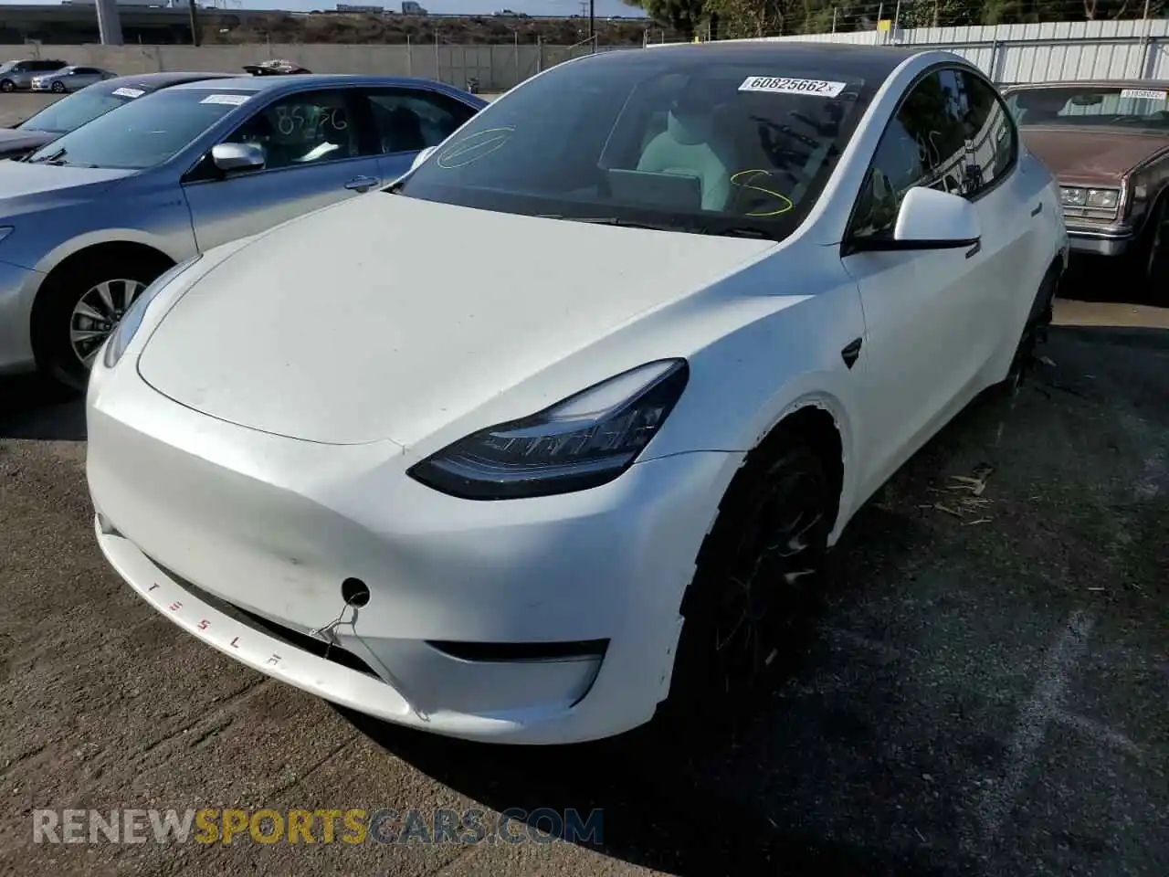 2 Photograph of a damaged car 7SAYGAEE4NF466258 TESLA MODEL Y 2022