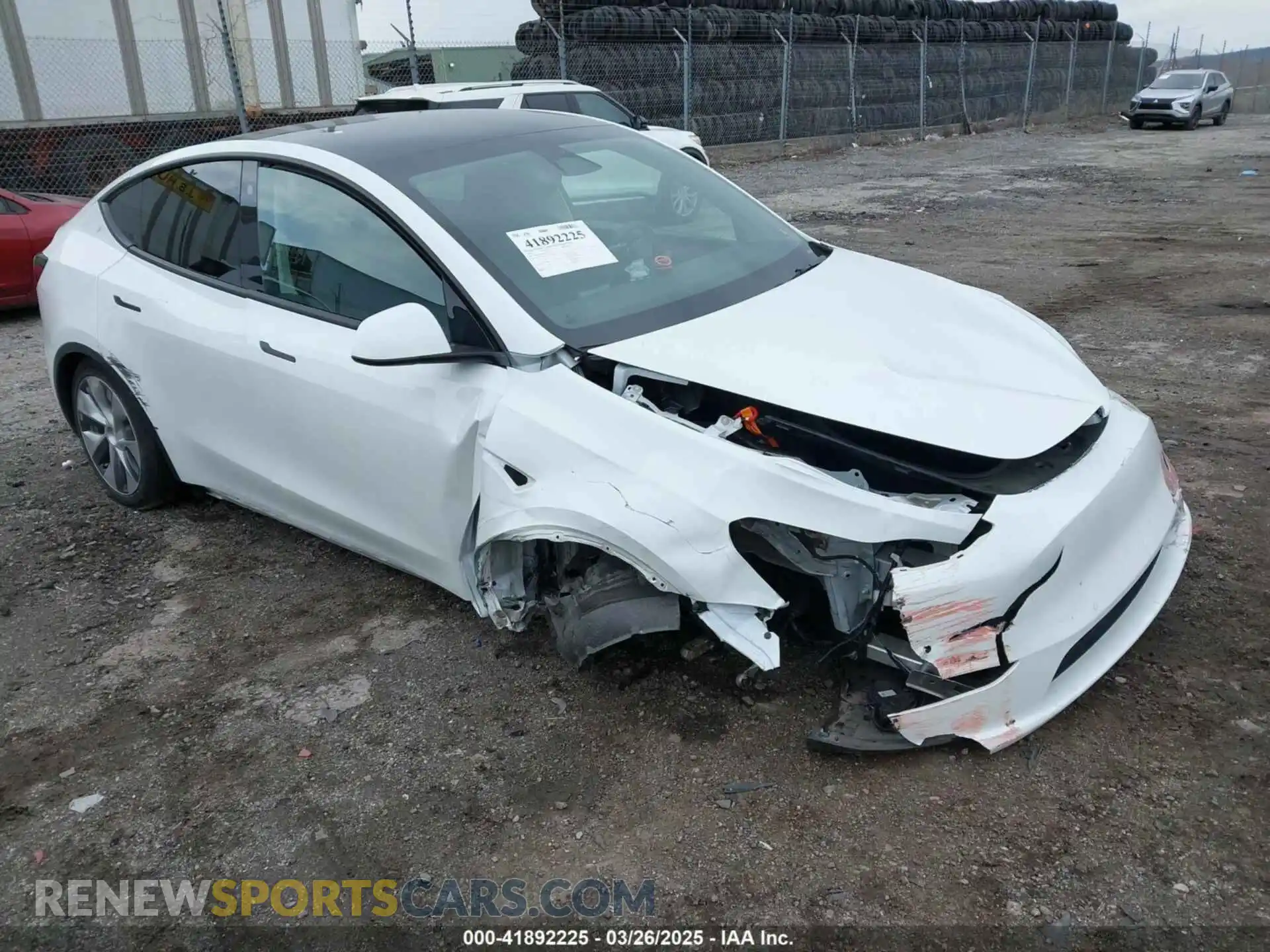 1 Photograph of a damaged car 7SAYGAEE4NF516625 TESLA MODEL Y 2022