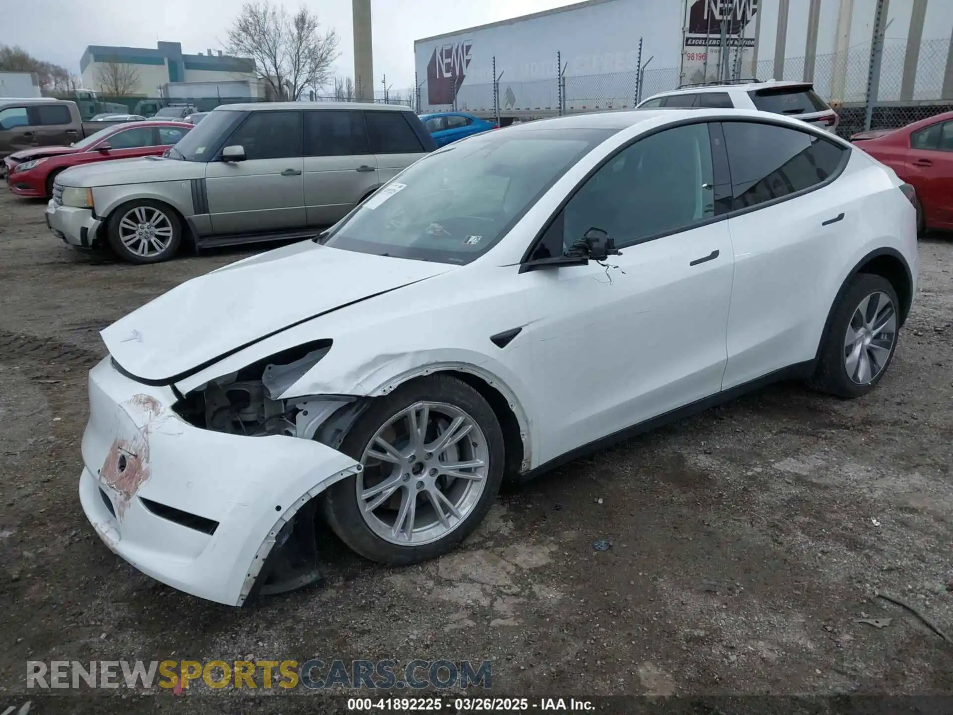 2 Photograph of a damaged car 7SAYGAEE4NF516625 TESLA MODEL Y 2022