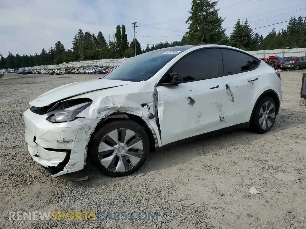 1 Photograph of a damaged car 7SAYGAEE4NF519976 TESLA MODEL Y 2022