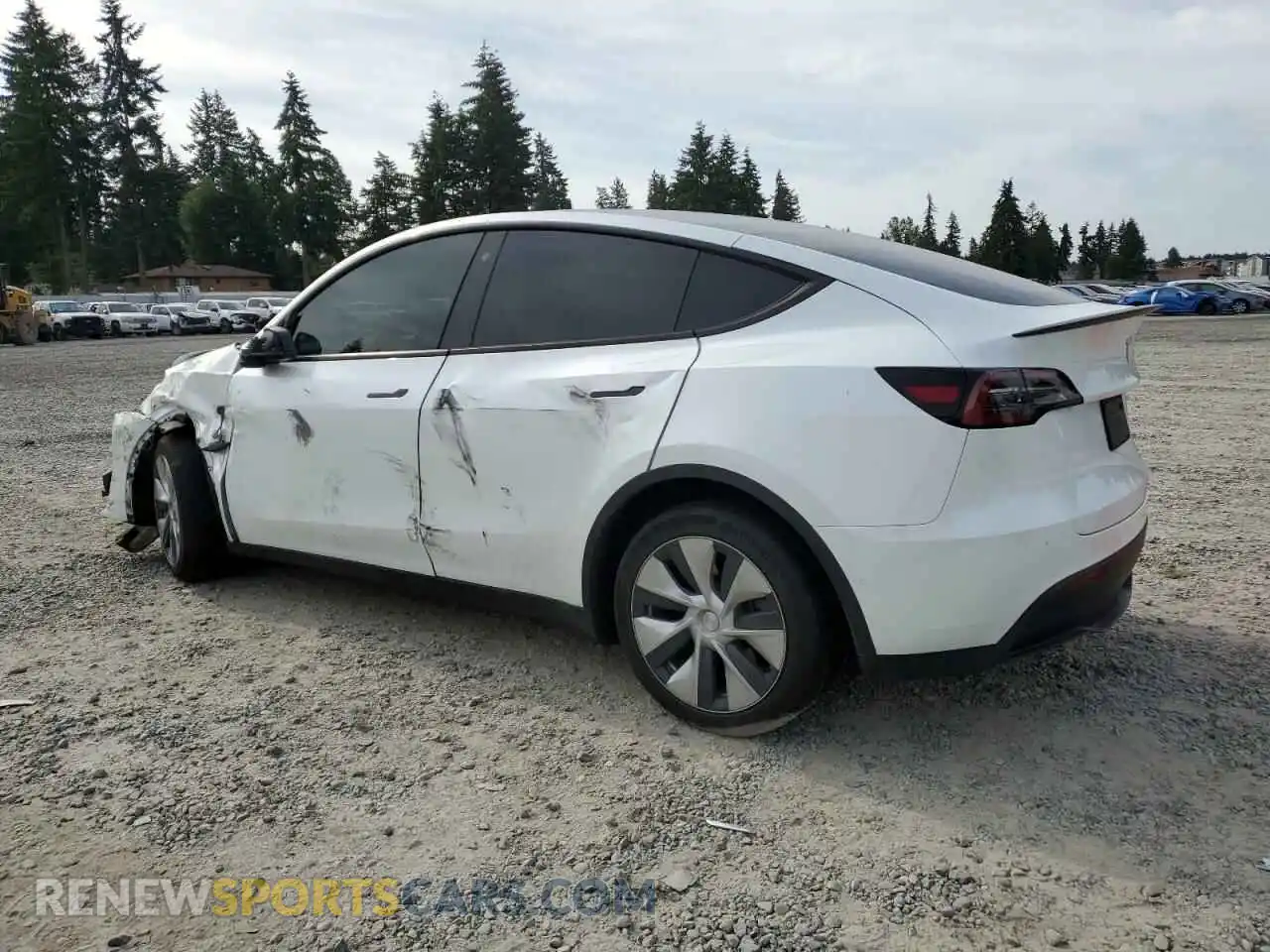 2 Photograph of a damaged car 7SAYGAEE4NF519976 TESLA MODEL Y 2022