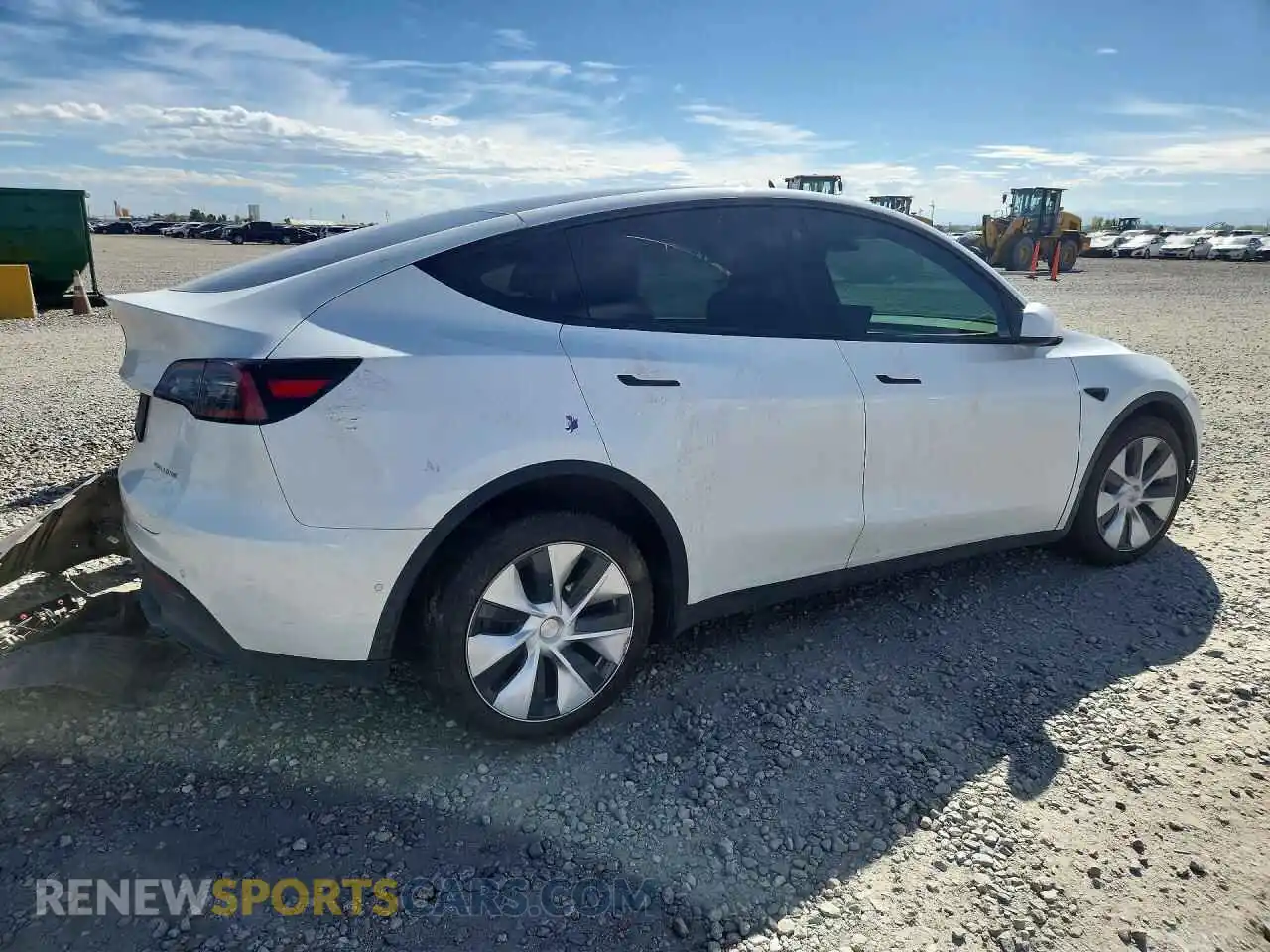 3 fotografías del automóvil dañado 7SAYGAEE4NF548281 TESLA MODEL Y 2022