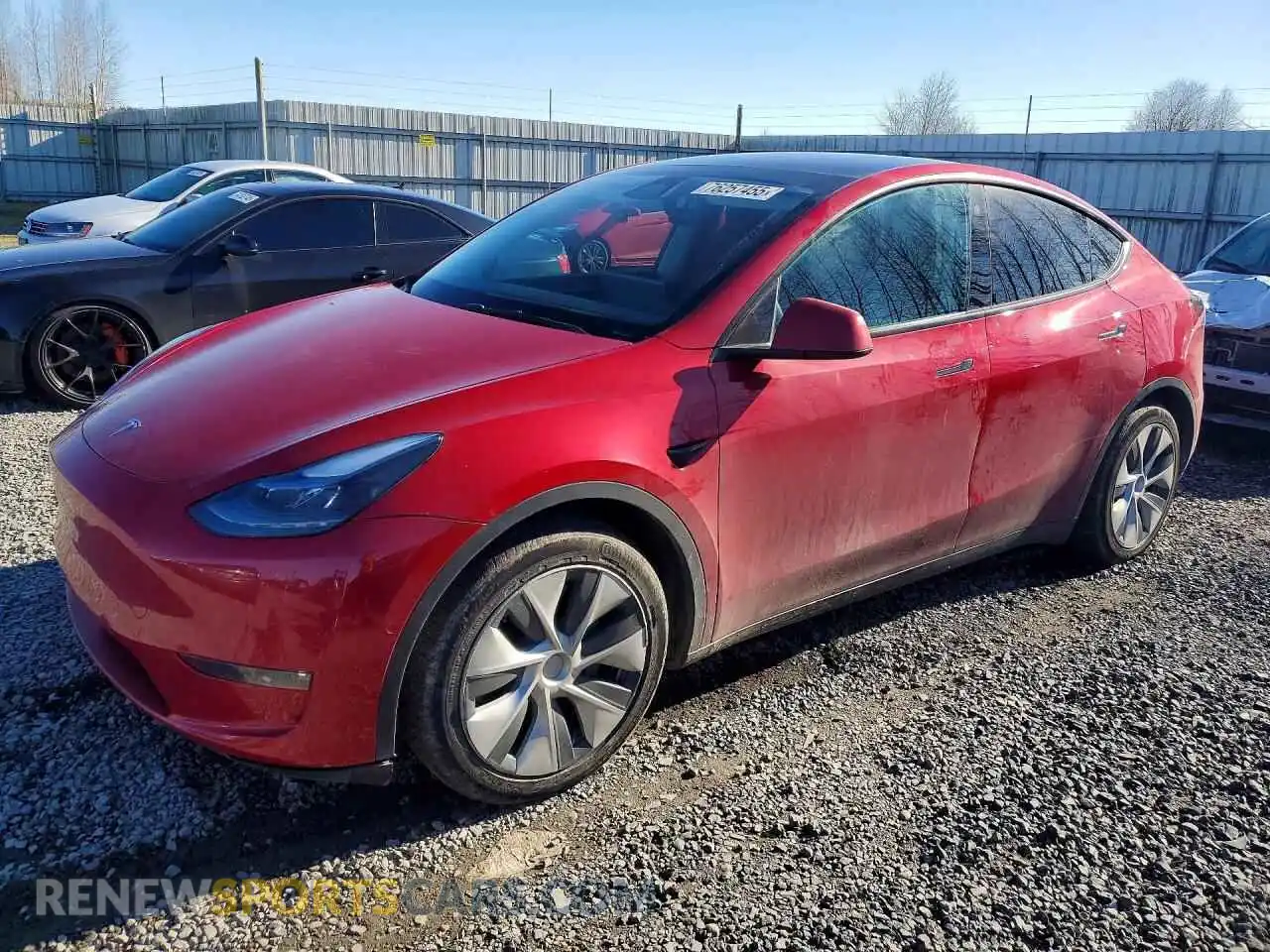 1 Photograph of a damaged car 7SAYGAEE4NF560706 TESLA MODEL Y 2022