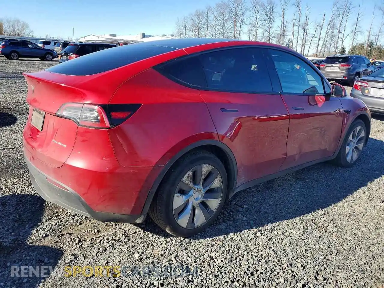 3 Photograph of a damaged car 7SAYGAEE4NF560706 TESLA MODEL Y 2022