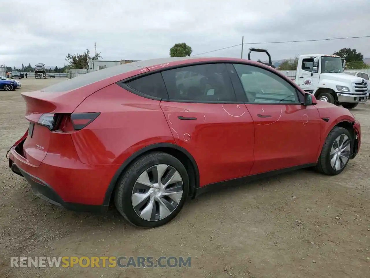 3 Photograph of a damaged car 7SAYGAEE4NF570653 TESLA MODEL Y 2022