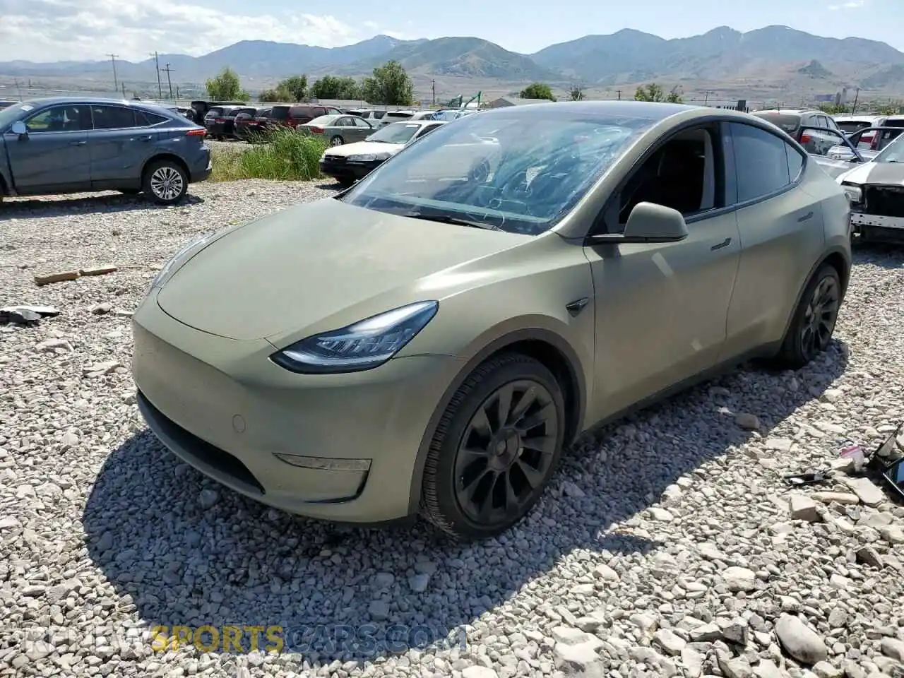 1 Фотография поврежденного автомобиля 7SAYGAEE5NF344136 TESLA MODEL Y 2022