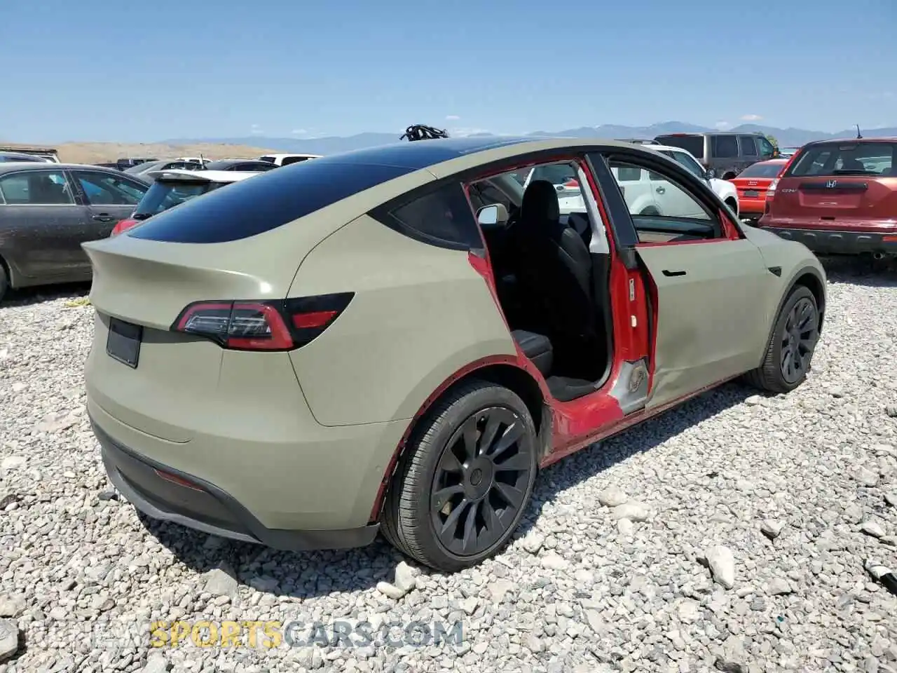 3 Фотография поврежденного автомобиля 7SAYGAEE5NF344136 TESLA MODEL Y 2022