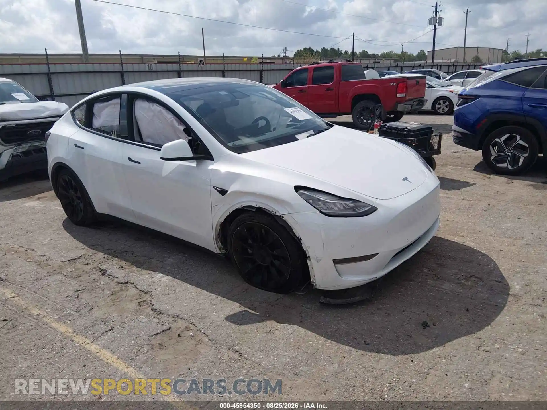 1 Photograph of a damaged car 7SAYGAEE5NF400429 TESLA MODEL Y 2022