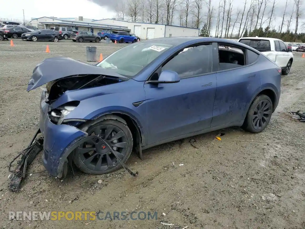 1 Photograph of a damaged car 7SAYGAEE5NF400740 TESLA MODEL Y 2022
