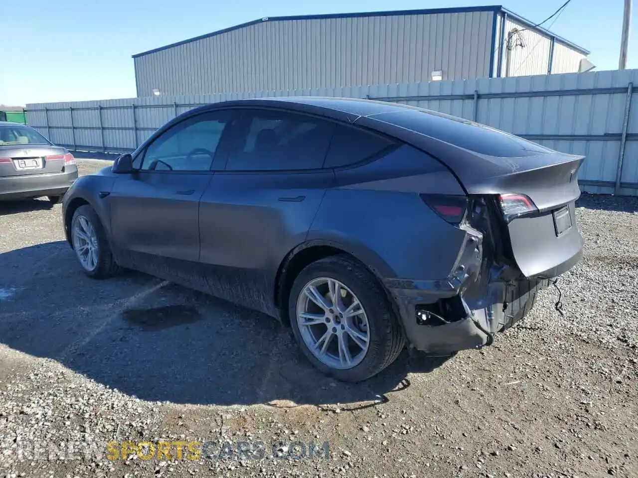 2 fotografías del automóvil dañado 7SAYGAEE5NF430627 TESLA MODEL Y 2022