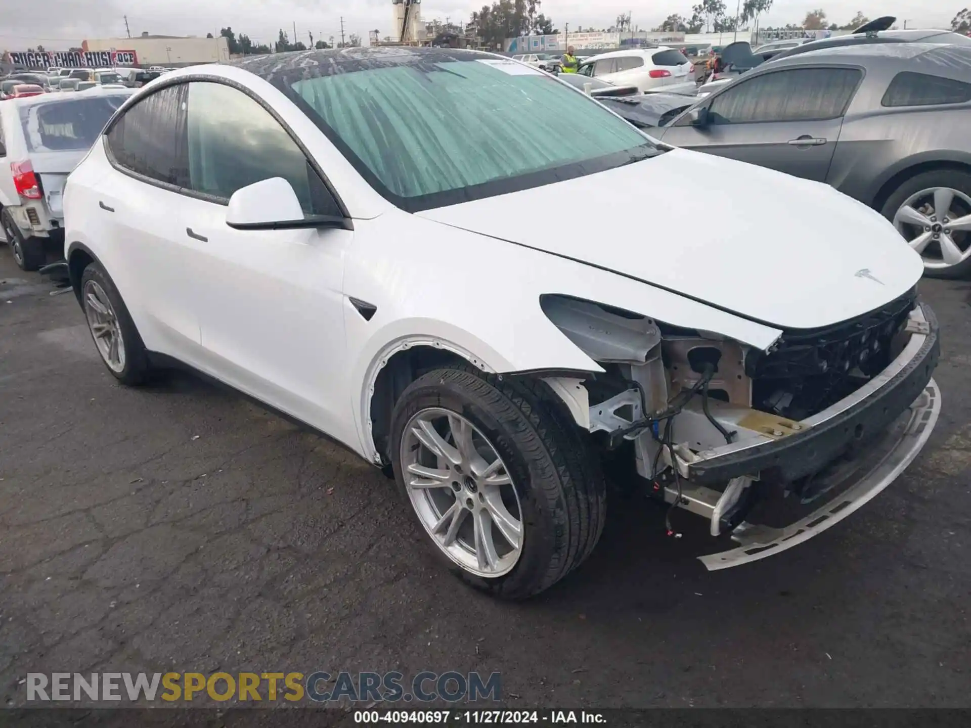 1 Photograph of a damaged car 7SAYGAEE5NF553411 TESLA MODEL Y 2022
