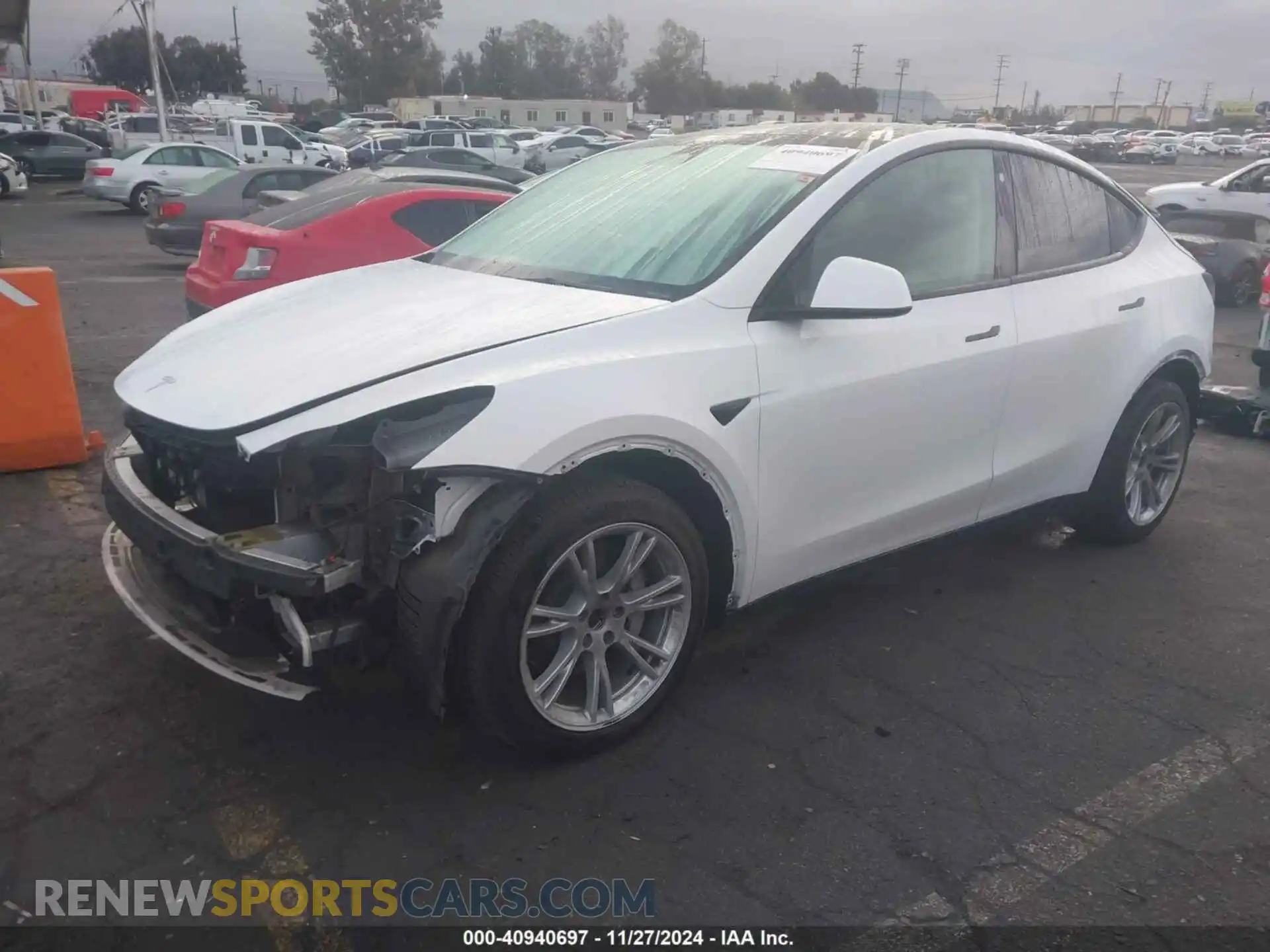 2 Photograph of a damaged car 7SAYGAEE5NF553411 TESLA MODEL Y 2022