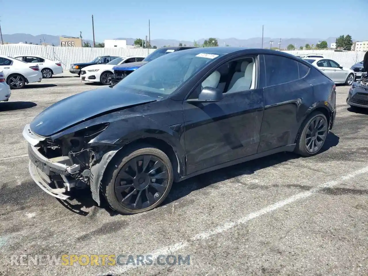 1 Photograph of a damaged car 7SAYGAEE6NF344422 TESLA MODEL Y 2022