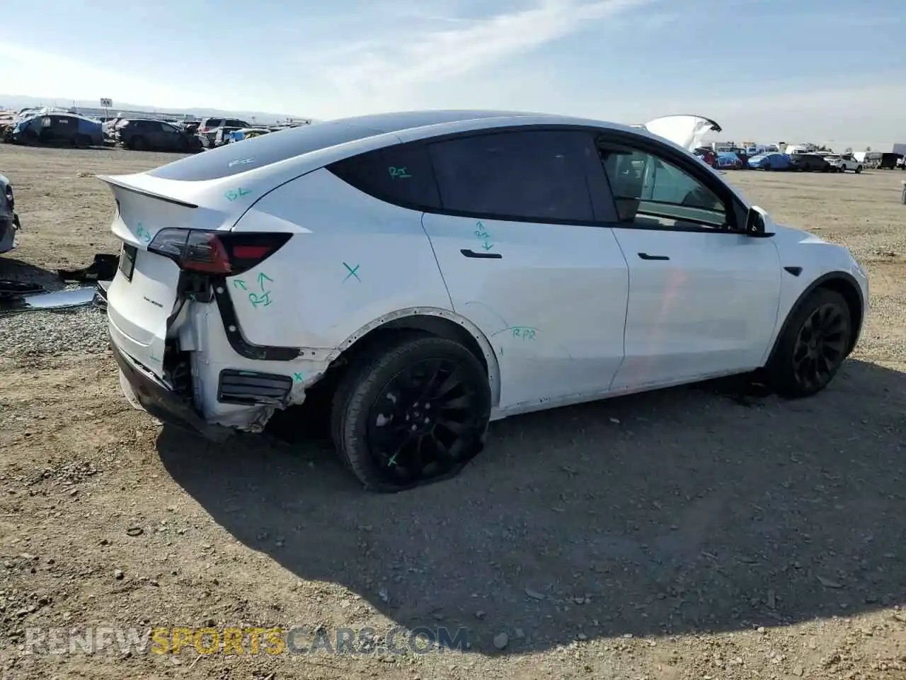 3 Photograph of a damaged car 7SAYGAEE6NF489864 TESLA MODEL Y 2022