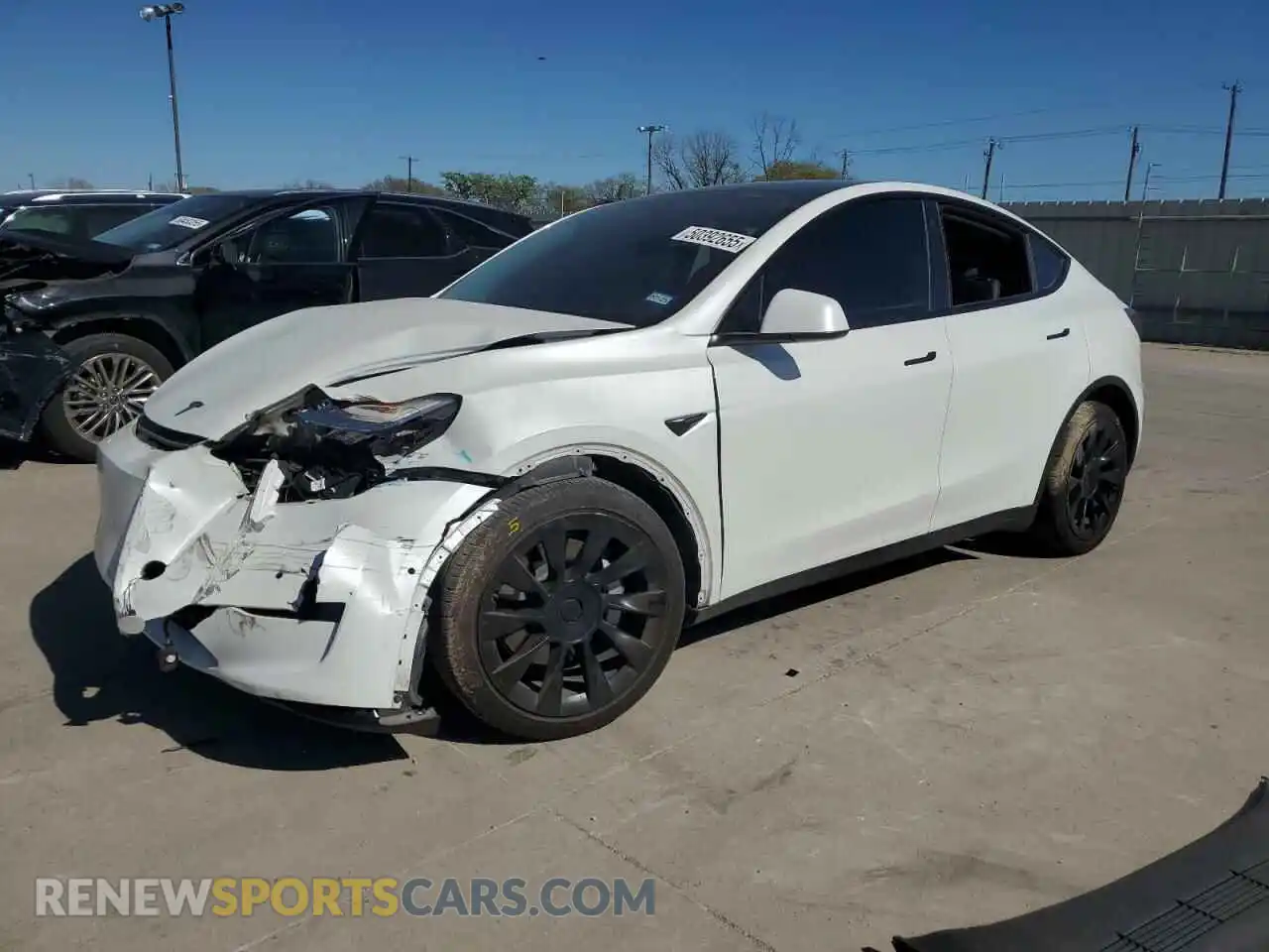 1 Photograph of a damaged car 7SAYGAEE6NF506405 TESLA MODEL Y 2022