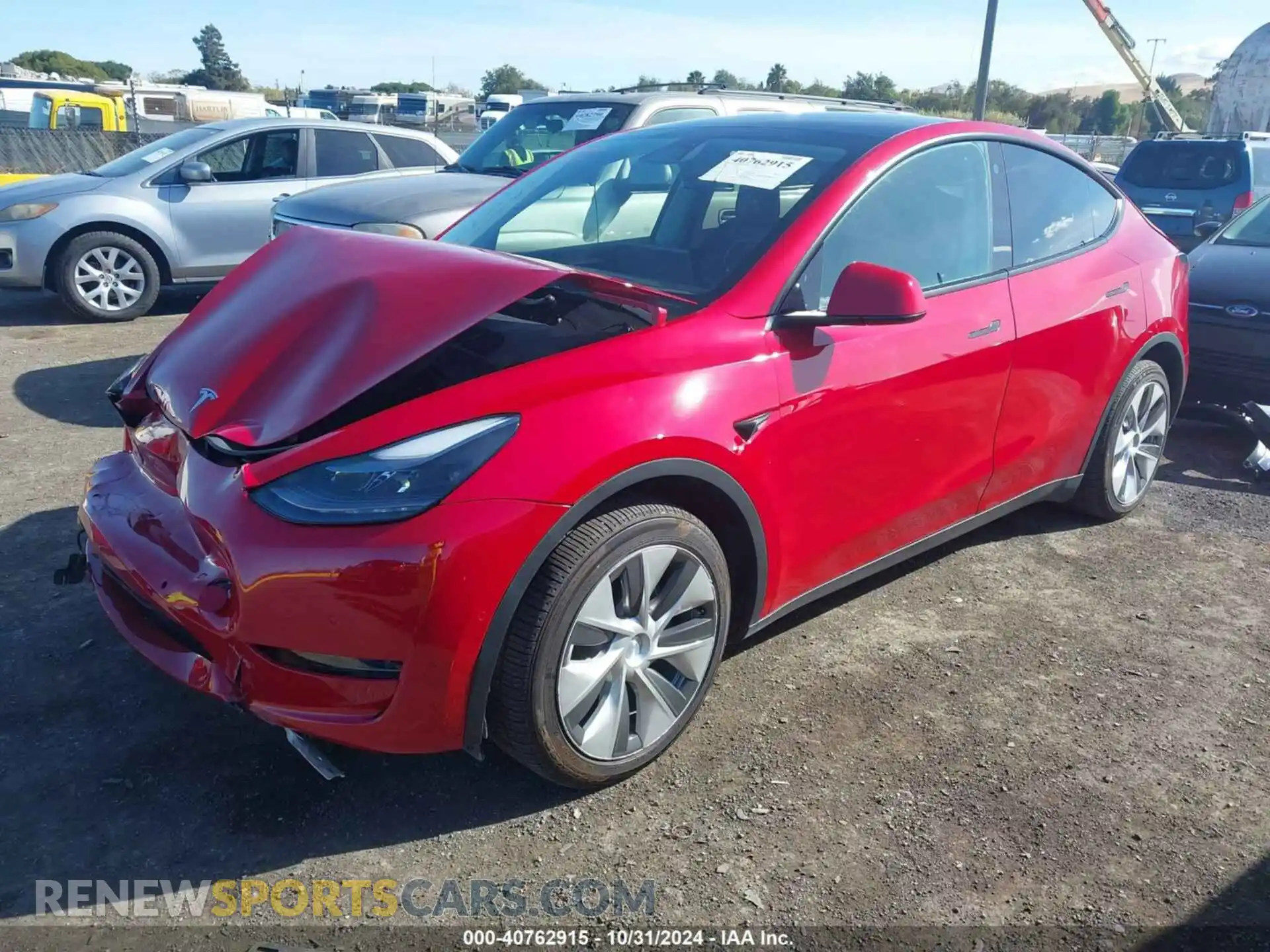 2 Photograph of a damaged car 7SAYGAEE6NF561517 TESLA MODEL Y 2022