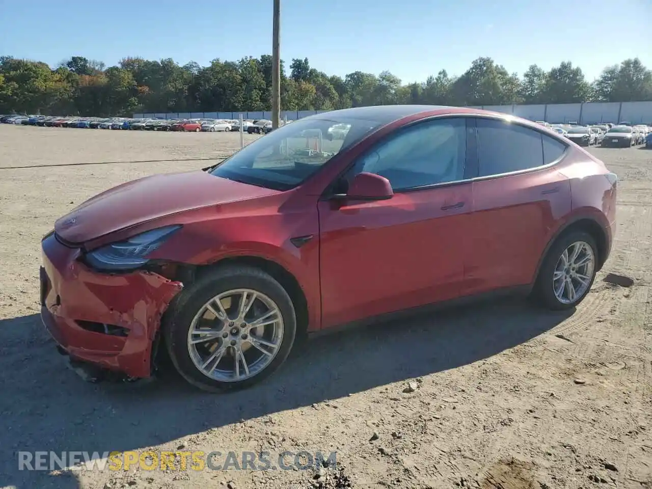 1 Photograph of a damaged car 7SAYGAEE7NF391944 TESLA MODEL Y 2022