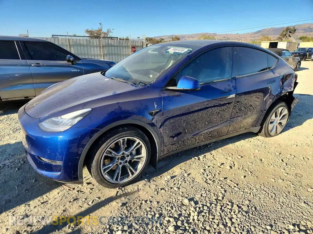 1 fotografías del automóvil dañado 7SAYGAEE7NF429320 TESLA MODEL Y 2022
